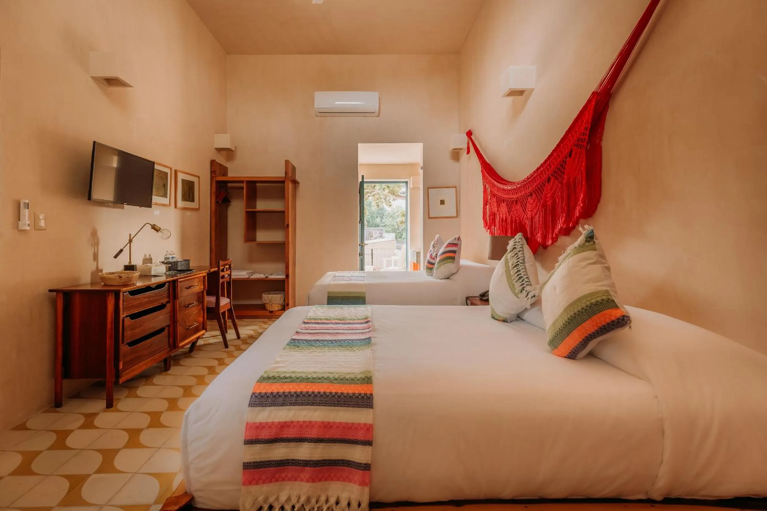 Photo of the whole room, Bed in Waye Valladolid Centro - Sustainable, Authentic Experiences & Pet Friendly Boutique Hotel
