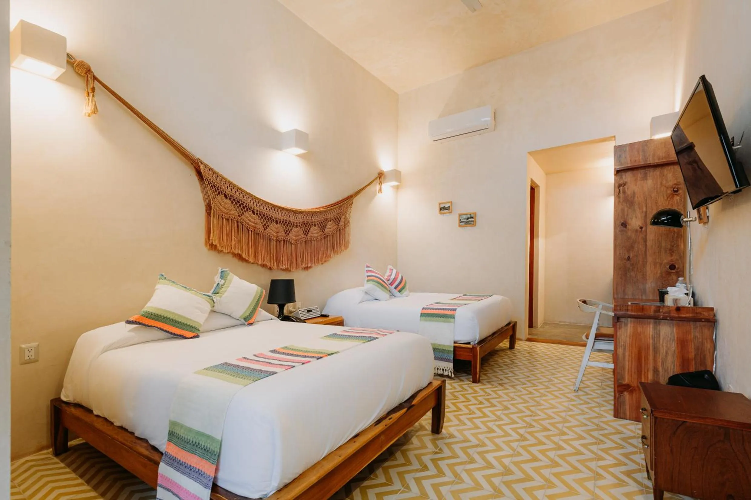 Bedroom, Bed in Waye Valladolid Centro - Sustainable, Authentic Experiences & Pet Friendly Boutique Hotel