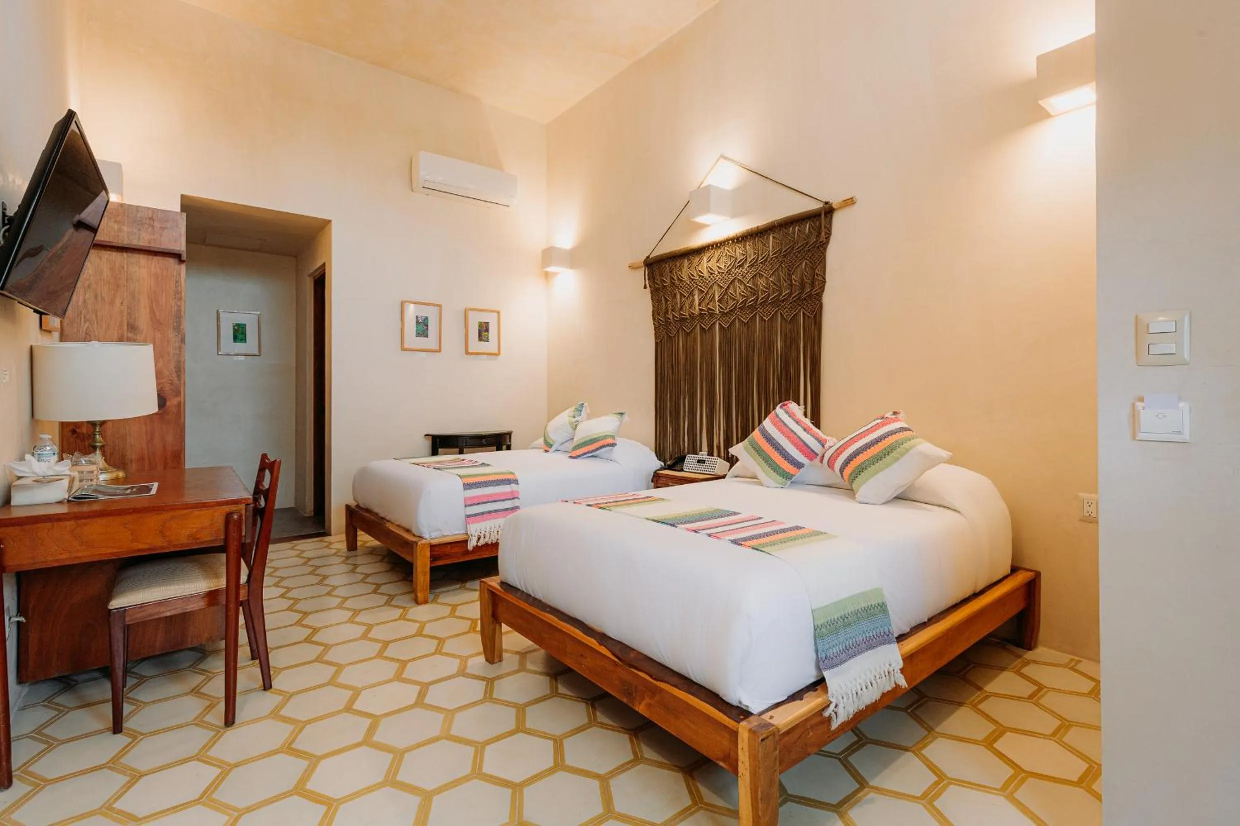 Photo of the whole room, Bed in Waye Valladolid Centro - Sustainable, Authentic Experiences & Pet Friendly Boutique Hotel