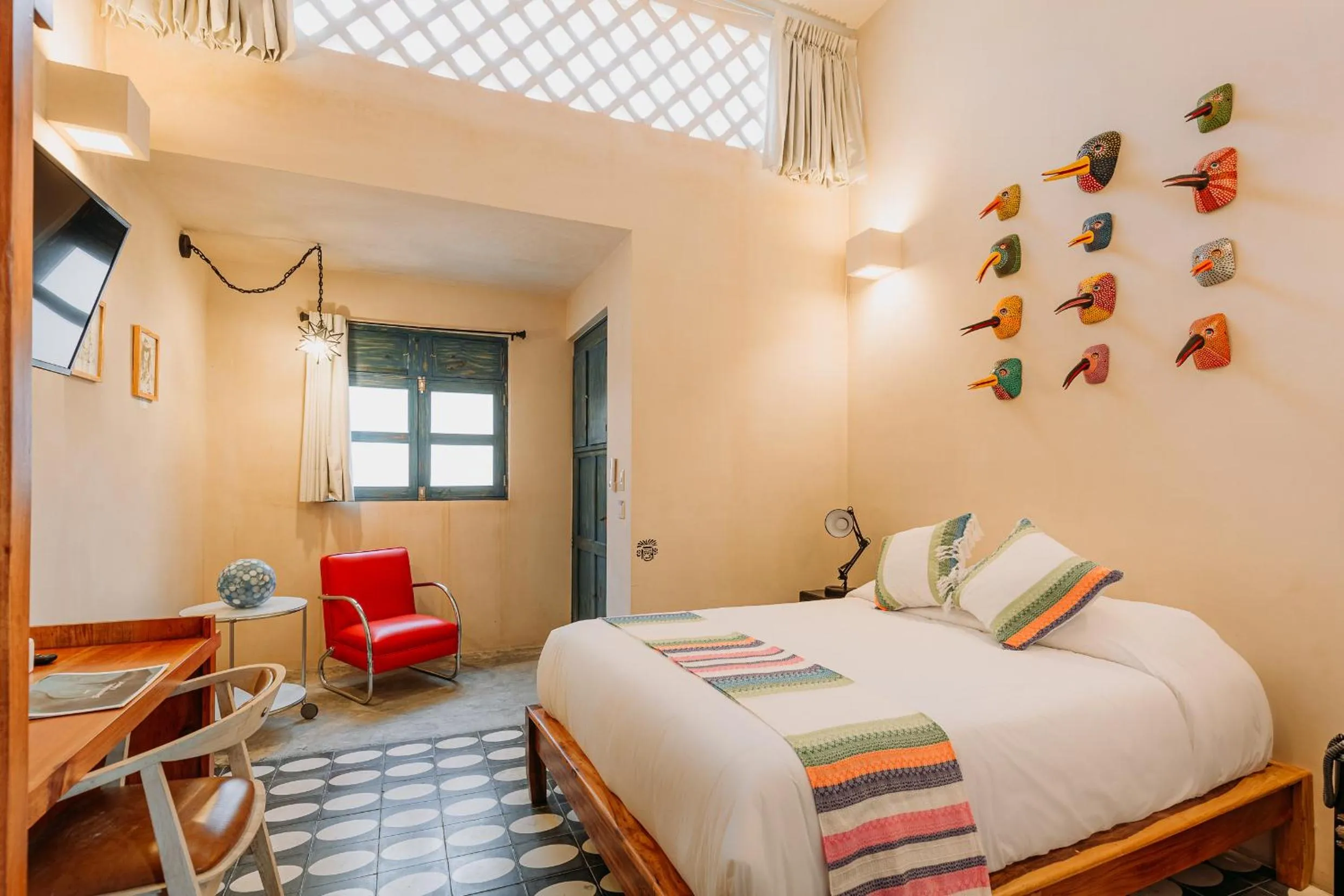 Photo of the whole room, Bed in Waye Valladolid Centro - Sustainable, Authentic Experiences & Pet Friendly Boutique Hotel