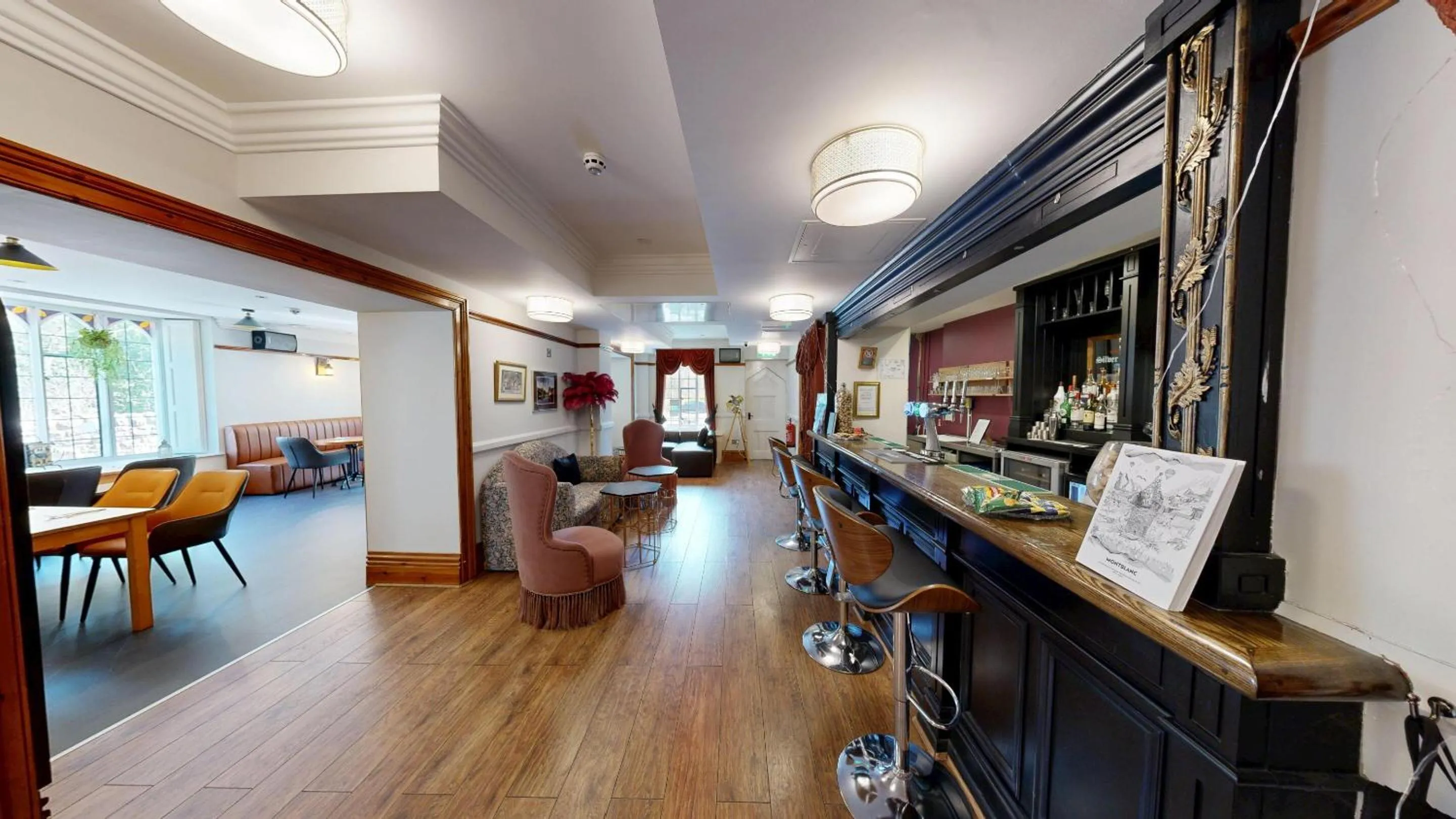 Dining area in High Tor Hotel