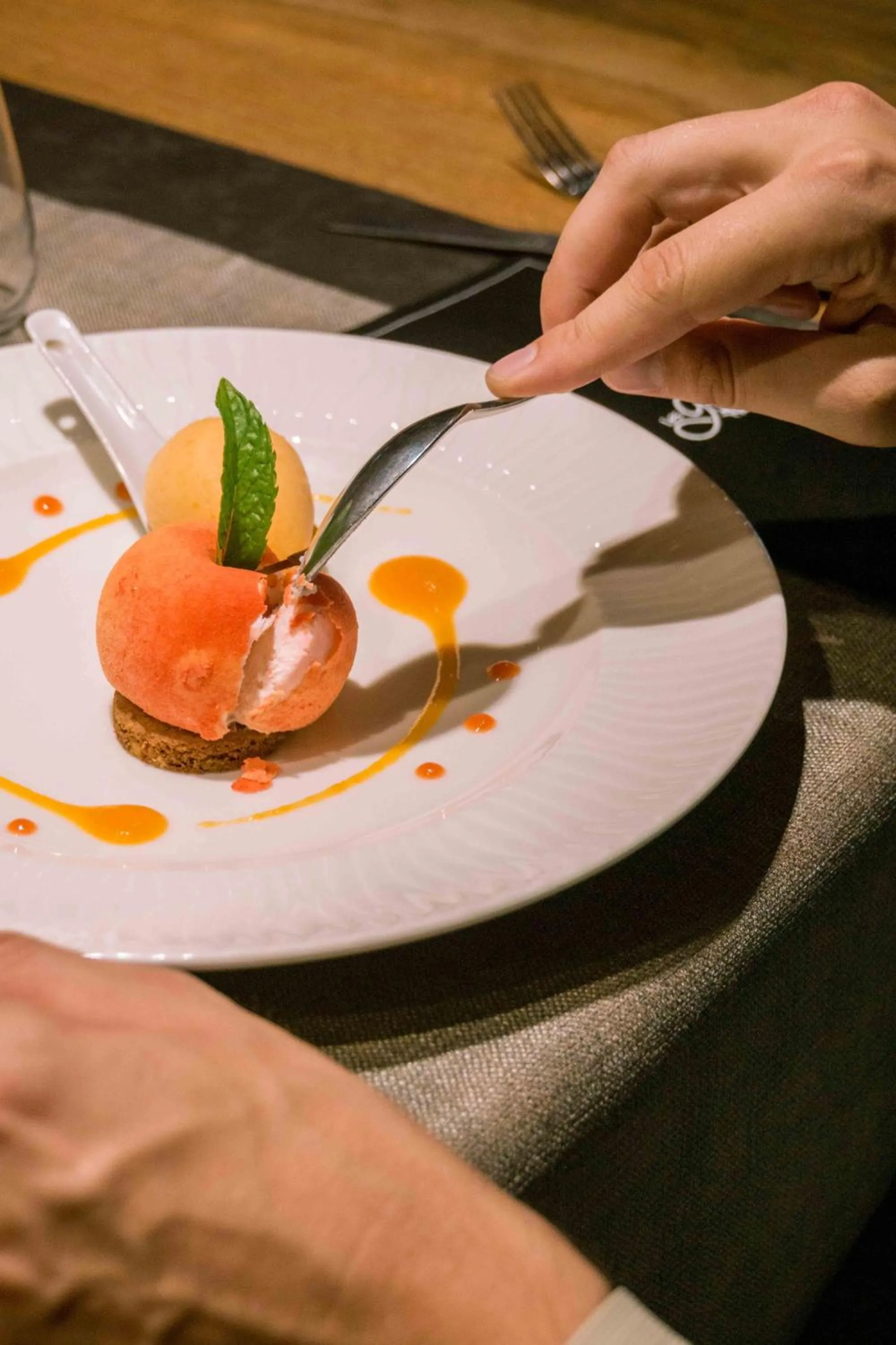 Food close-up in Les Gentianettes Hotel & Spa