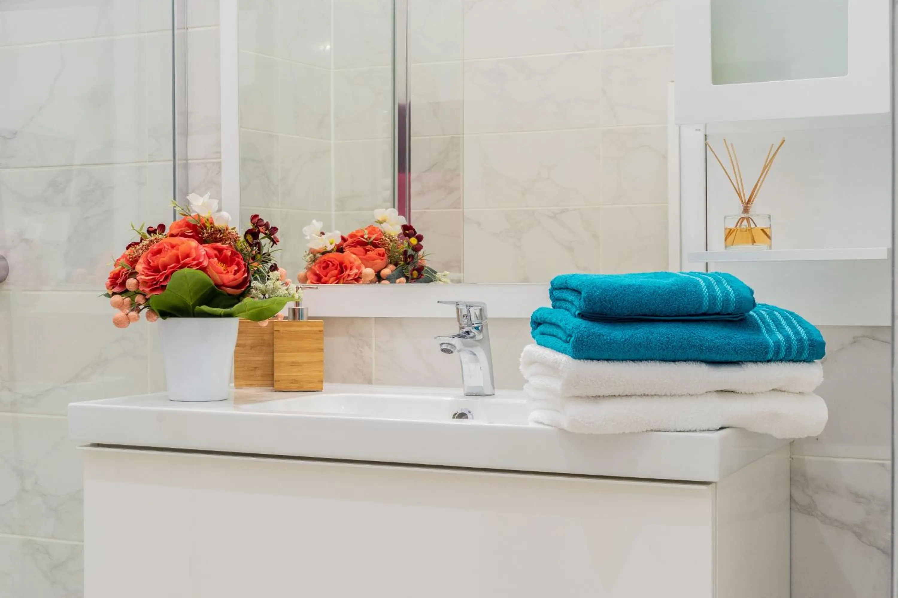 Bathroom in Global Suites Budapest