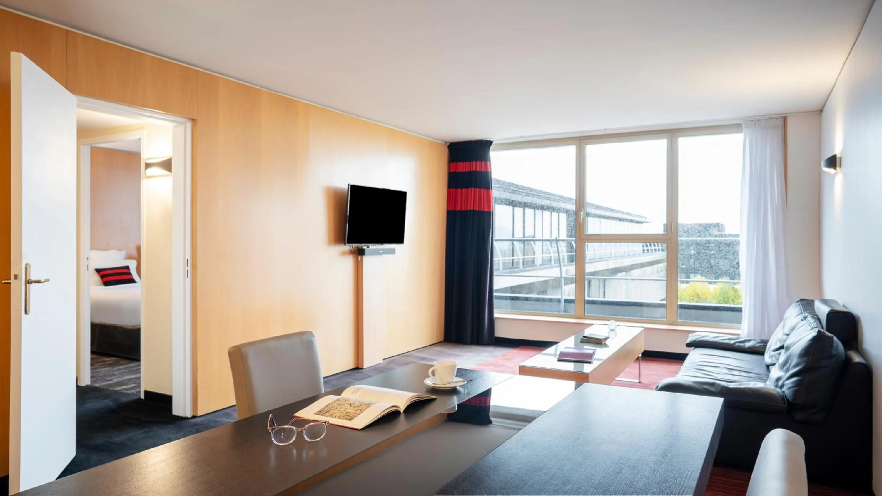 Living room in Residhome Suites Paris Sénart