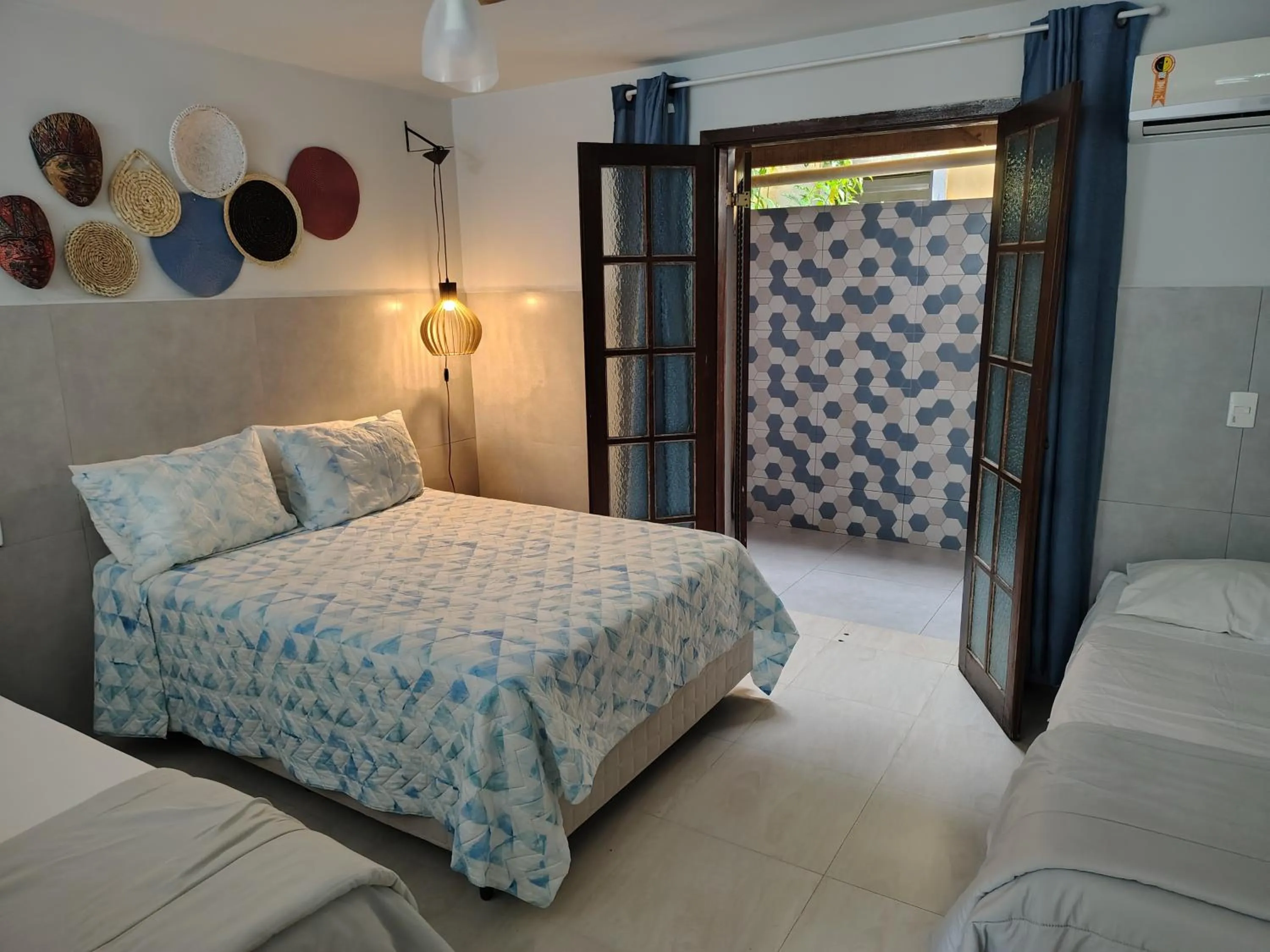 Bed in Villa Bali Maresias Lofts