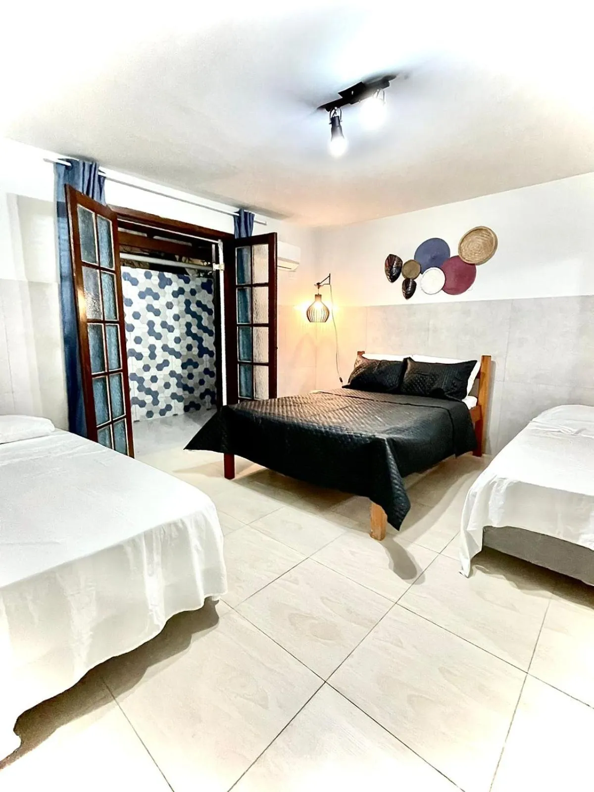 Bed in Villa Bali Maresias Lofts