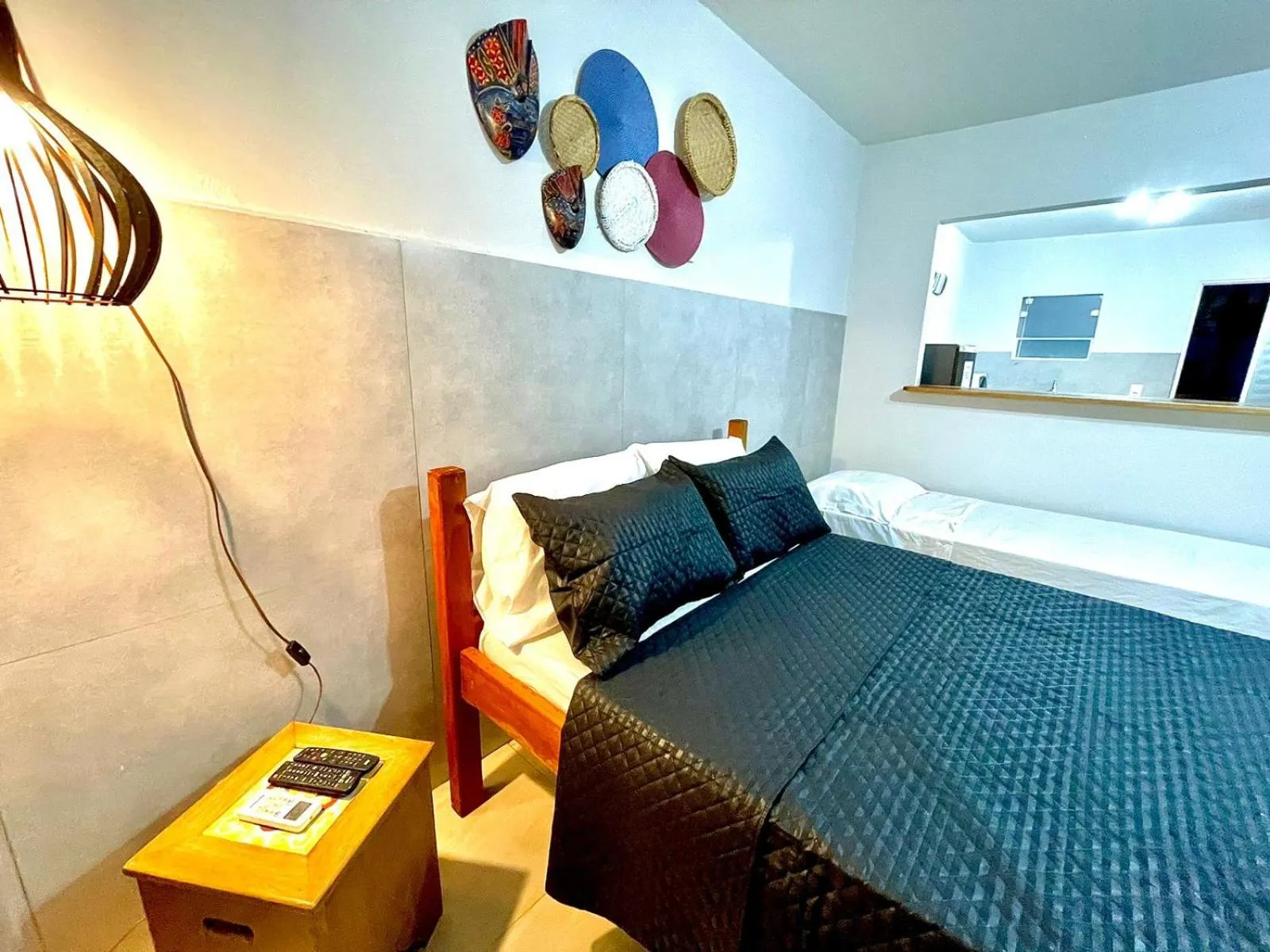 Bed in Villa Bali Maresias Lofts