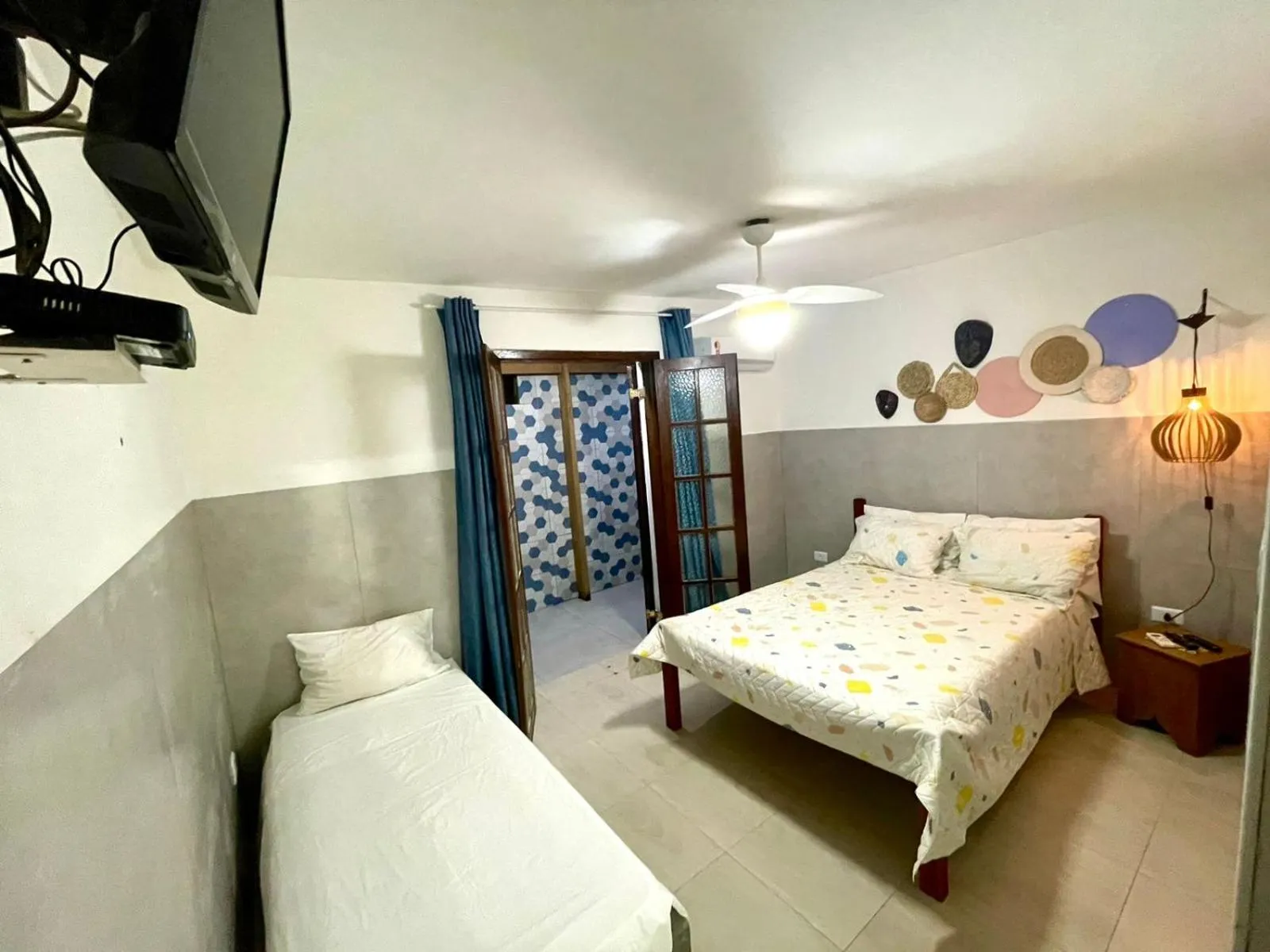 Bed in Villa Bali Maresias Lofts