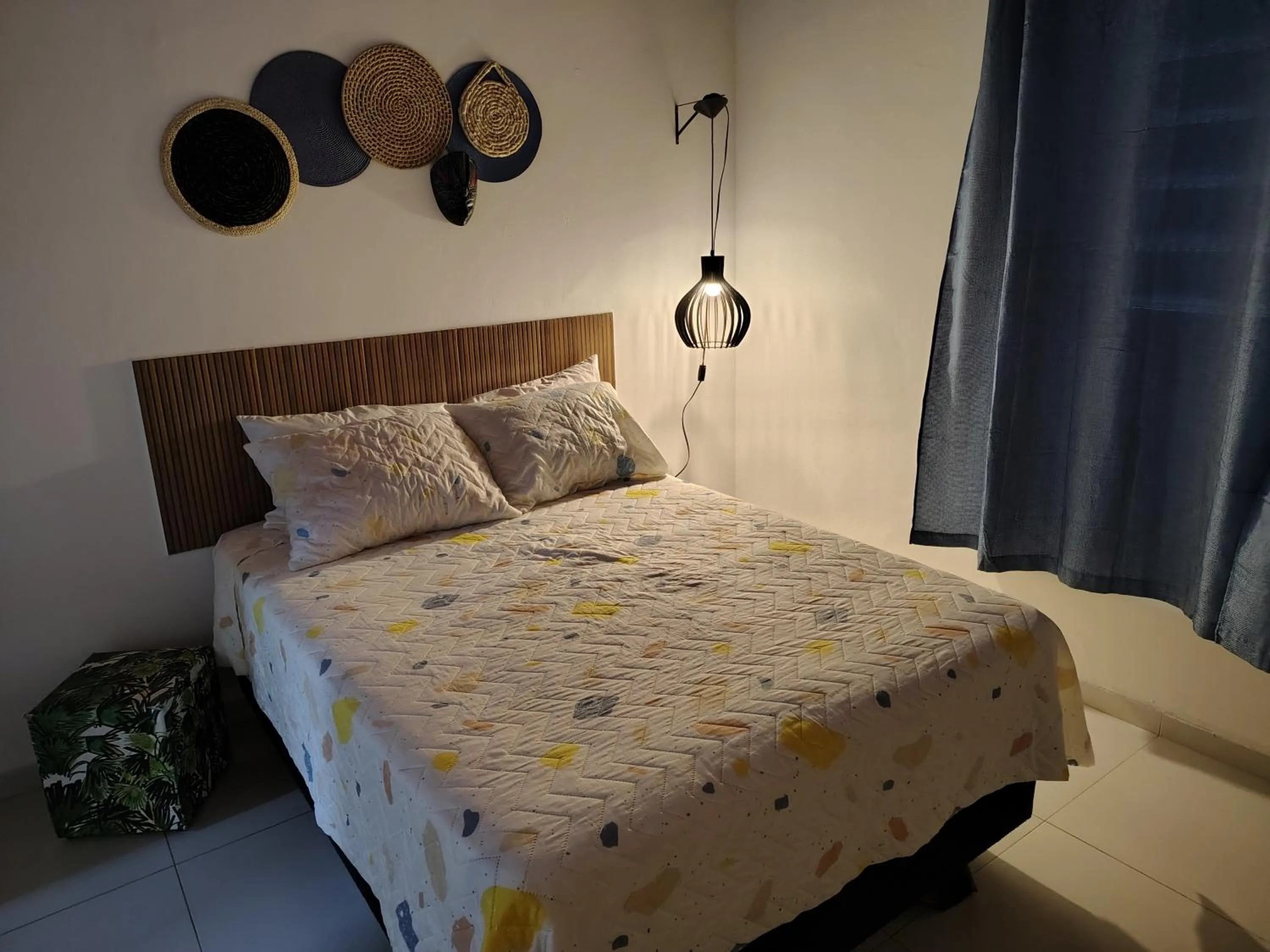 Bed in Villa Bali Maresias Lofts