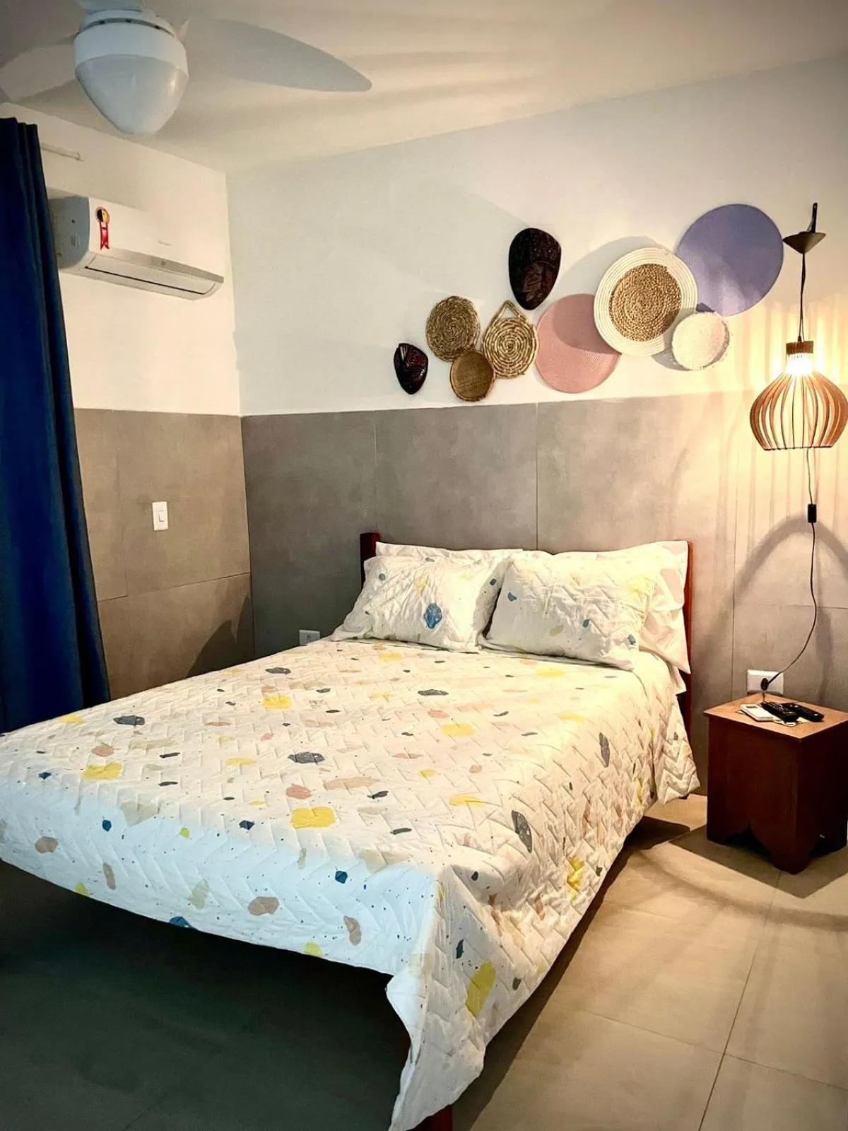 Bed in Villa Bali Maresias Lofts