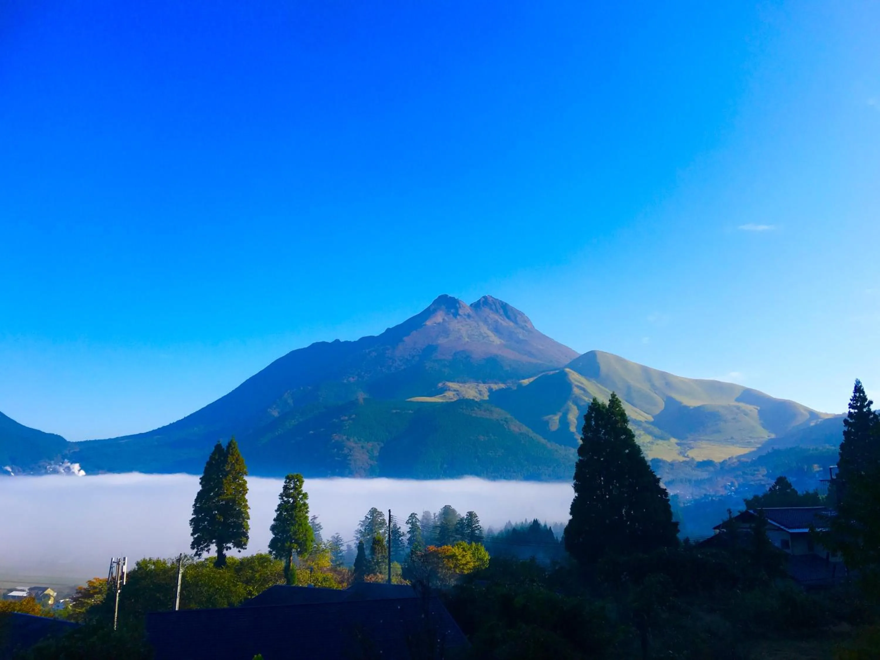 Natural landscape in Yufuin-Sanso Waremokou