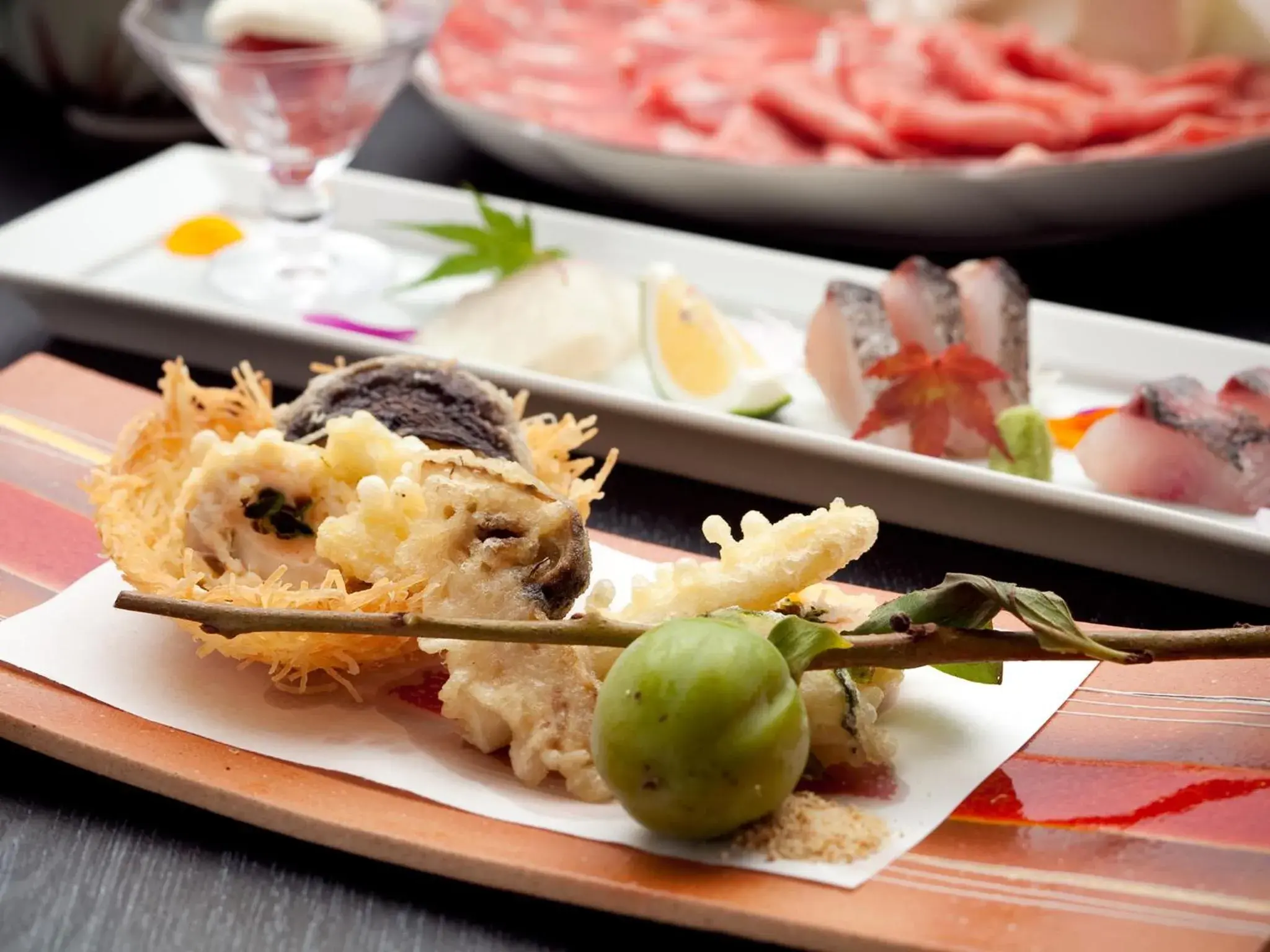 Food close-up in Yufuin-Sanso Waremokou Food close-up in Yufuin-Sanso Waremokou