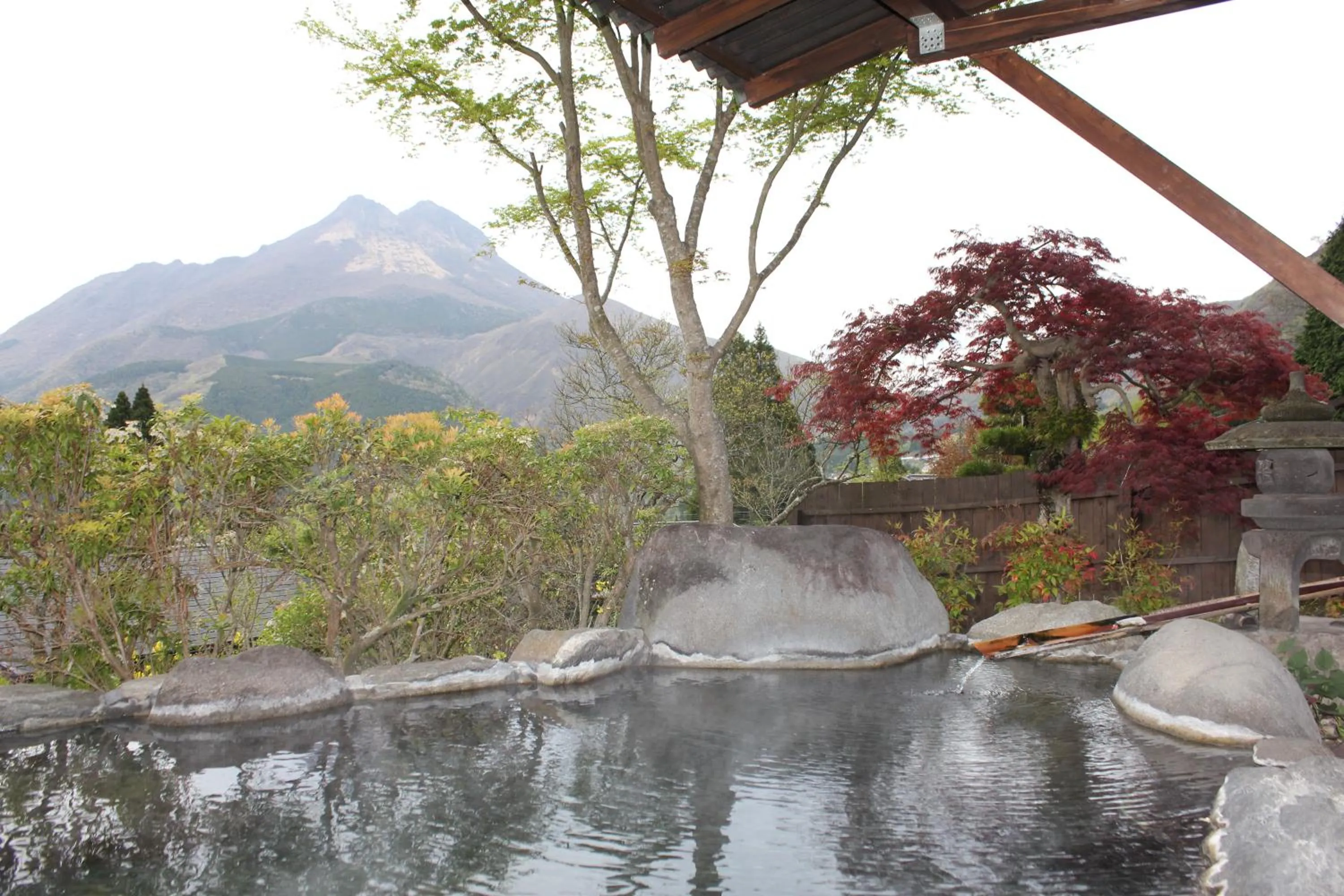 Hot Spring Bath in Yufuin-Sanso Waremokou
