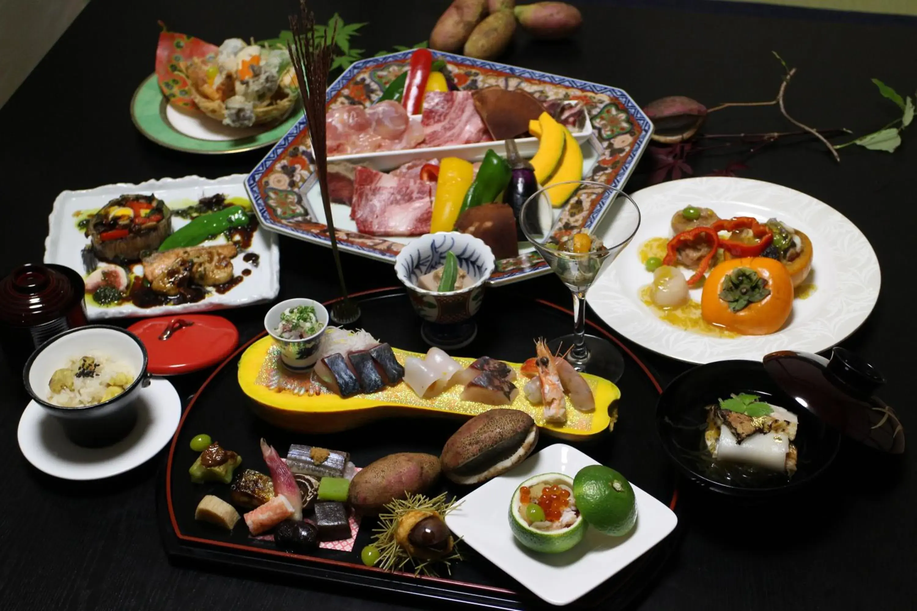 Food in Yufuin-Sanso Waremokou Food in Yufuin-Sanso Waremokou