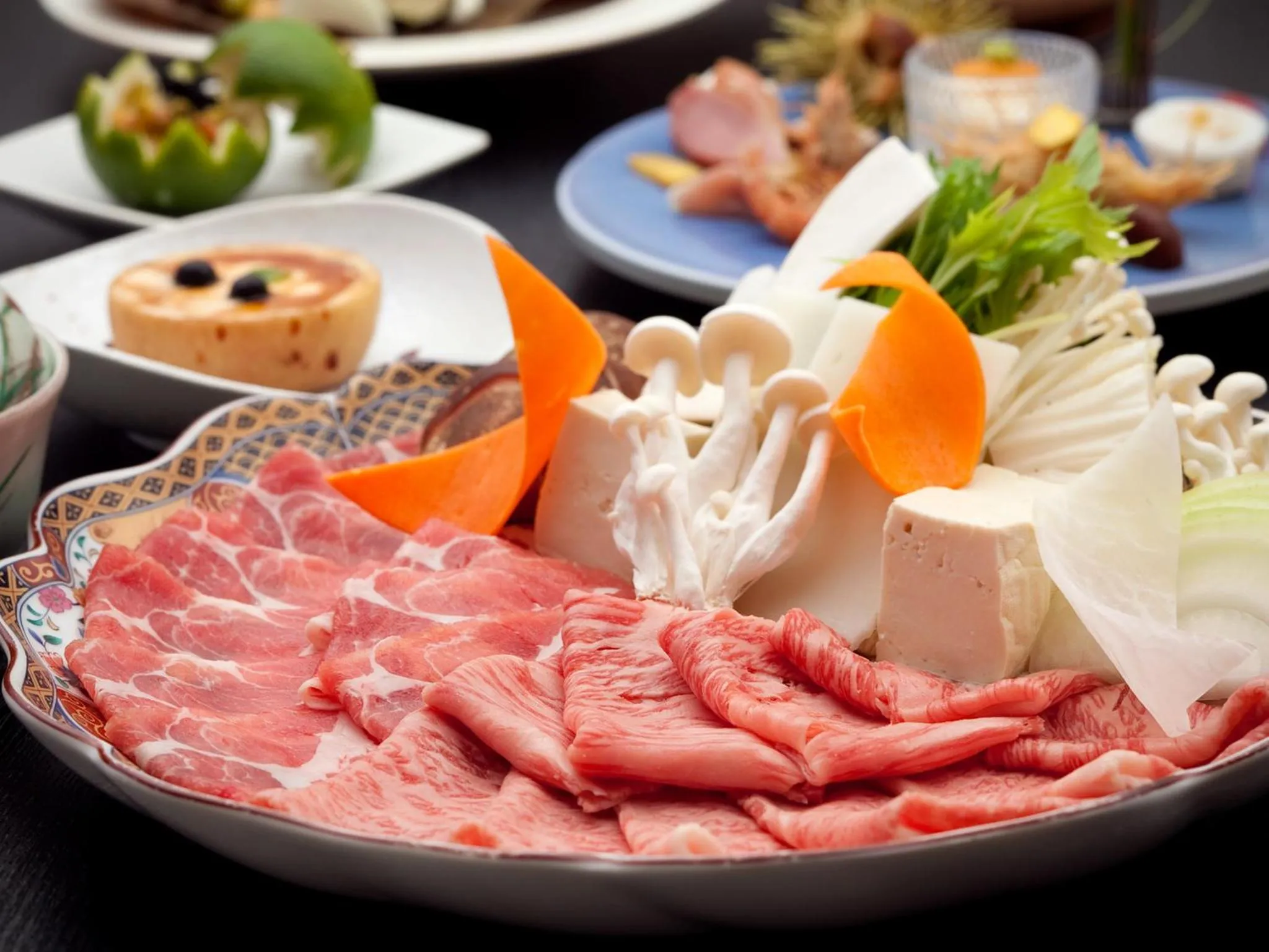 Food close-up in Yufuin-Sanso Waremokou