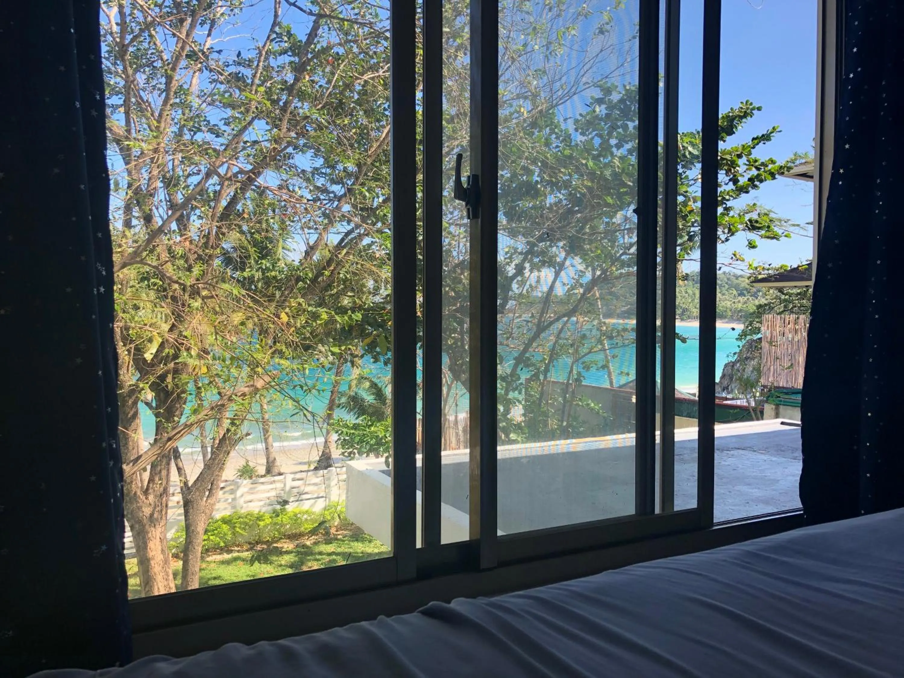 View (from property/room), Bed in Amami Beachfront Villa with Private Beach