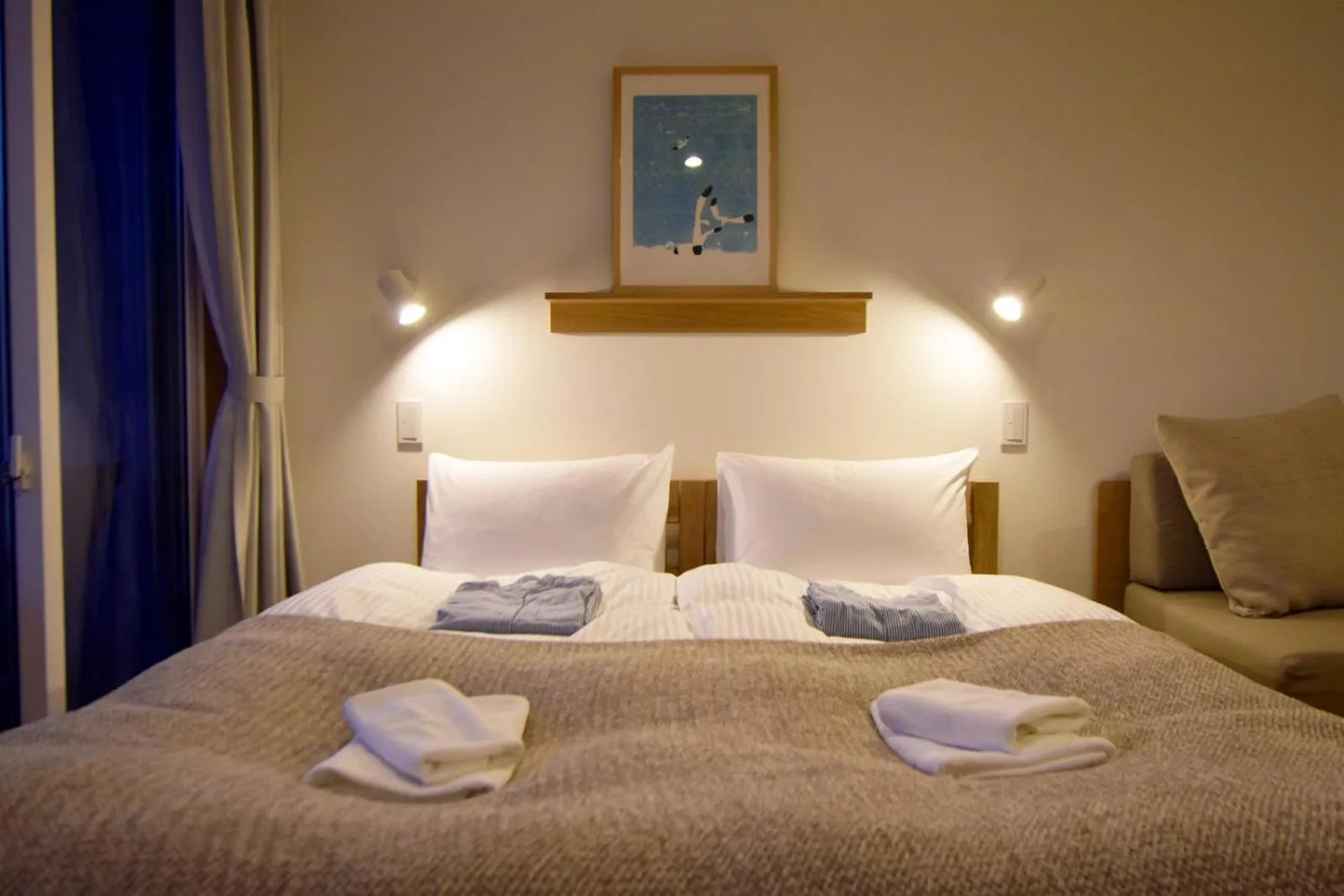 Bed in MY LODGE Naoshima