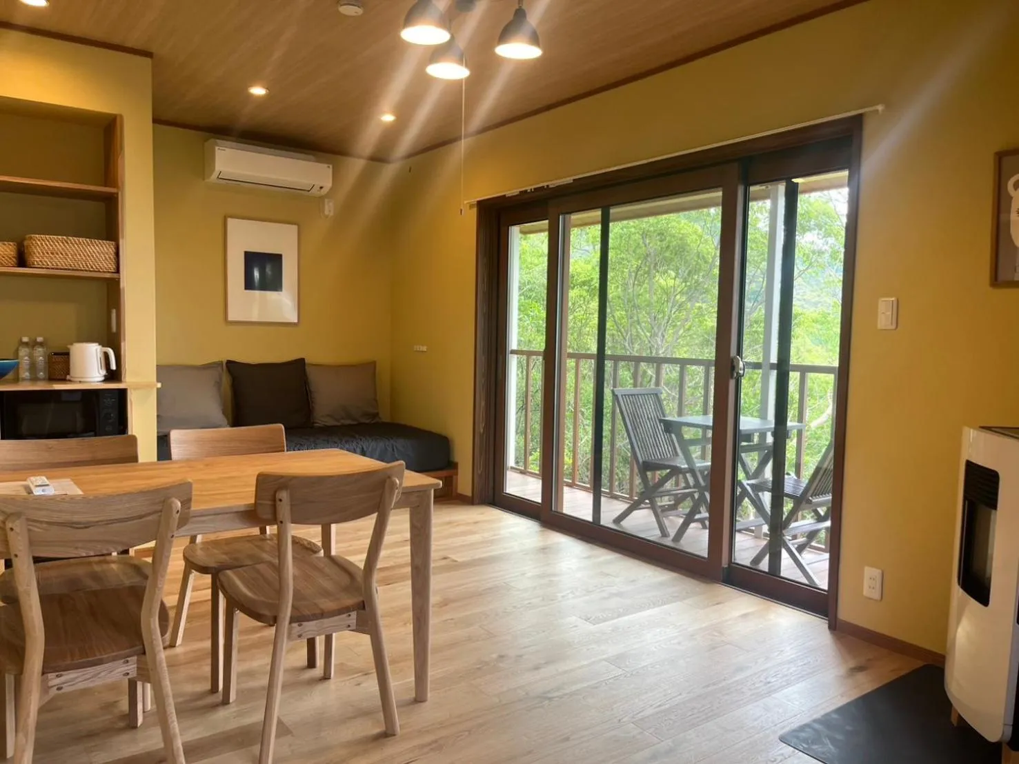 Living room in MY LODGE Naoshima