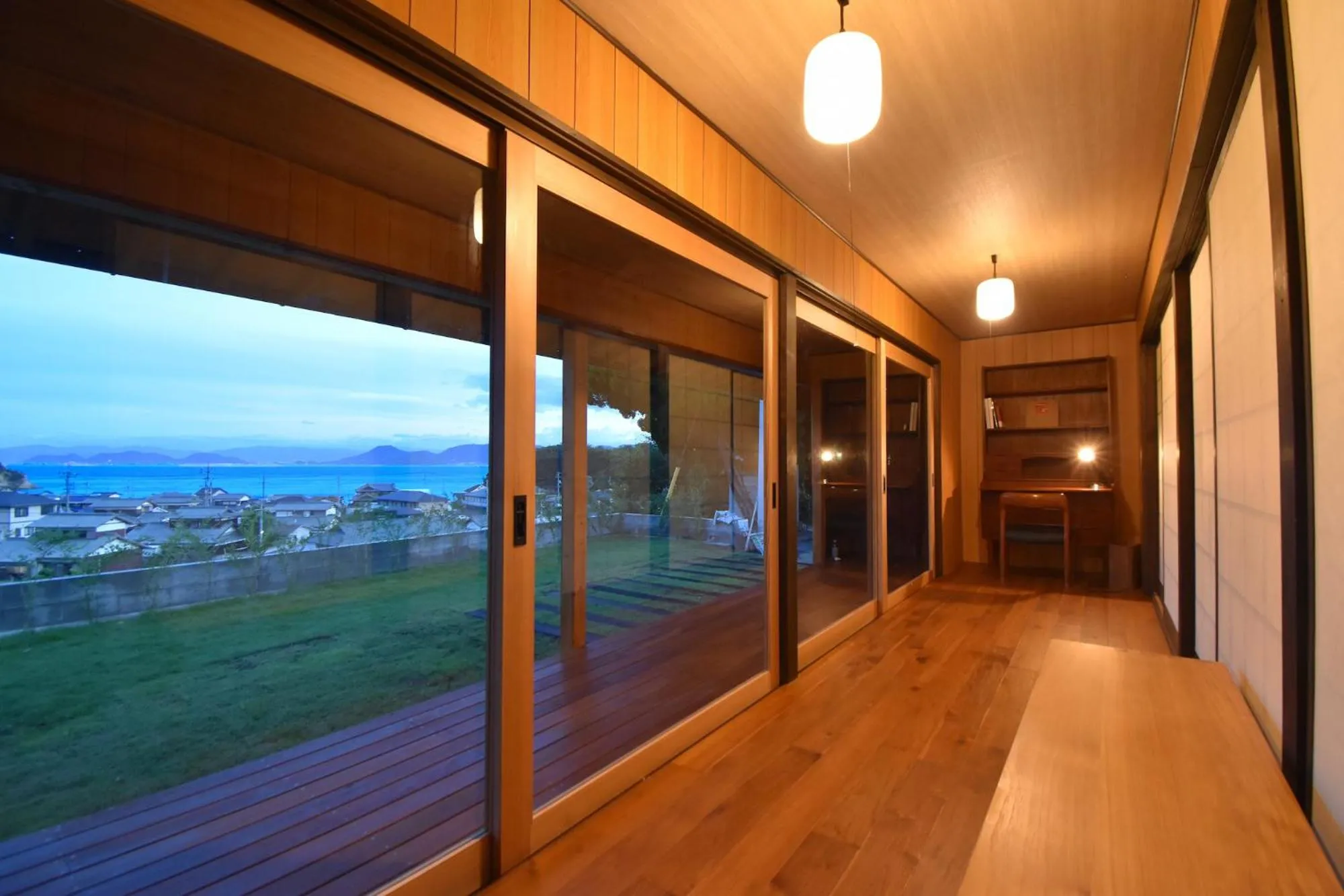 Garden view in MY LODGE Naoshima