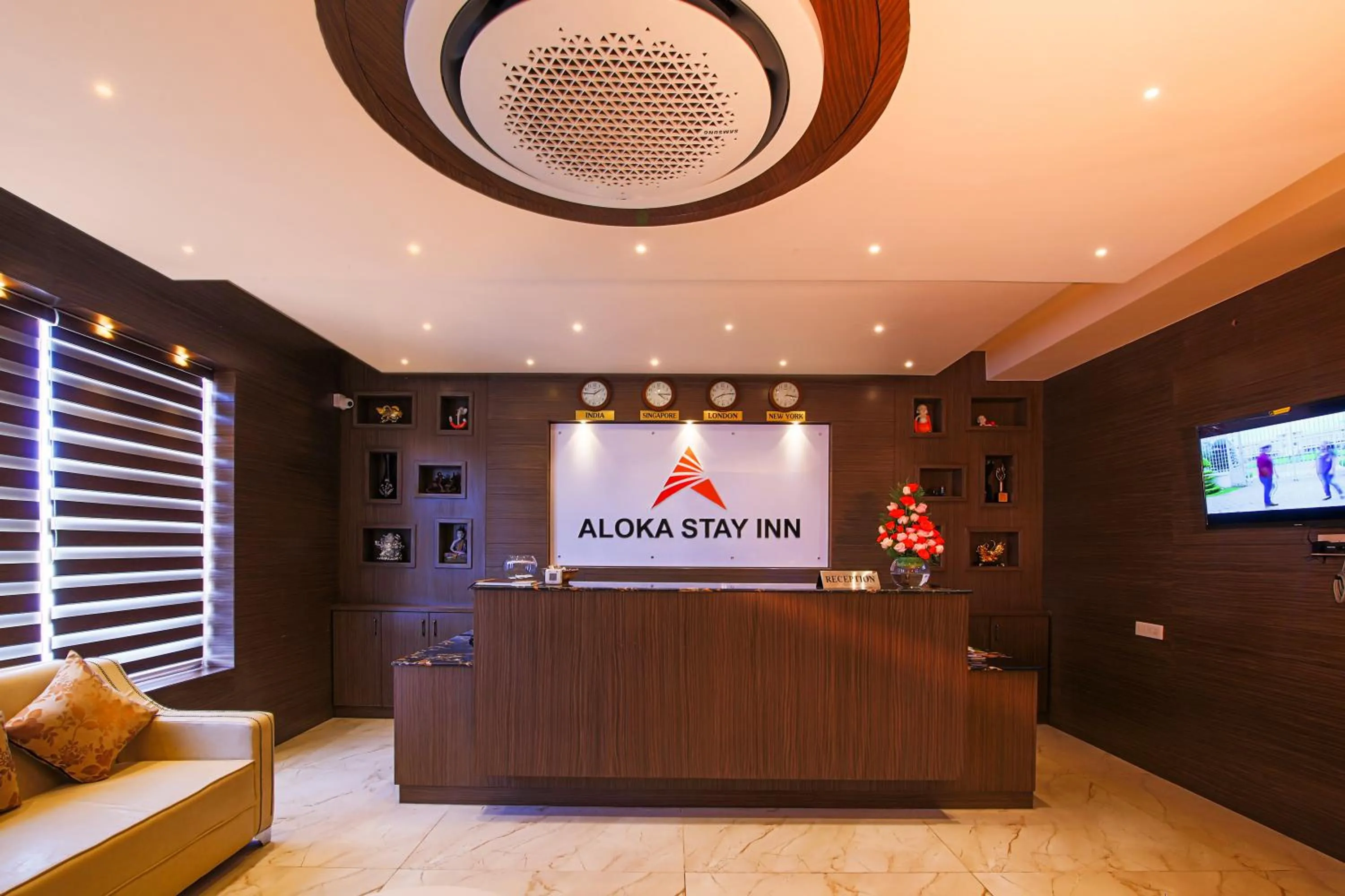 Lobby or reception in Aloka Stay Inn