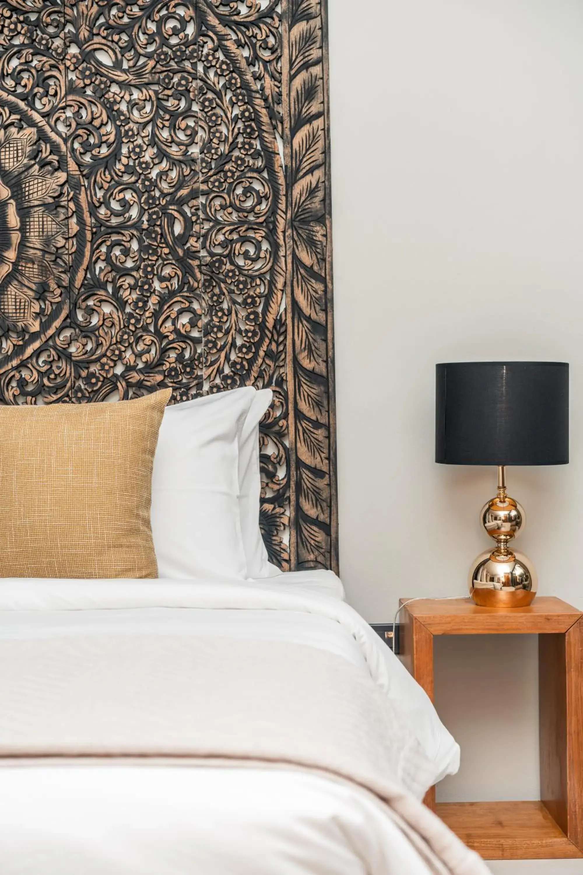 Decorative detail, Bed in Zee Luxury Boutique Hotel Decorative detail, Bed in Zee Luxury Boutique Hotel