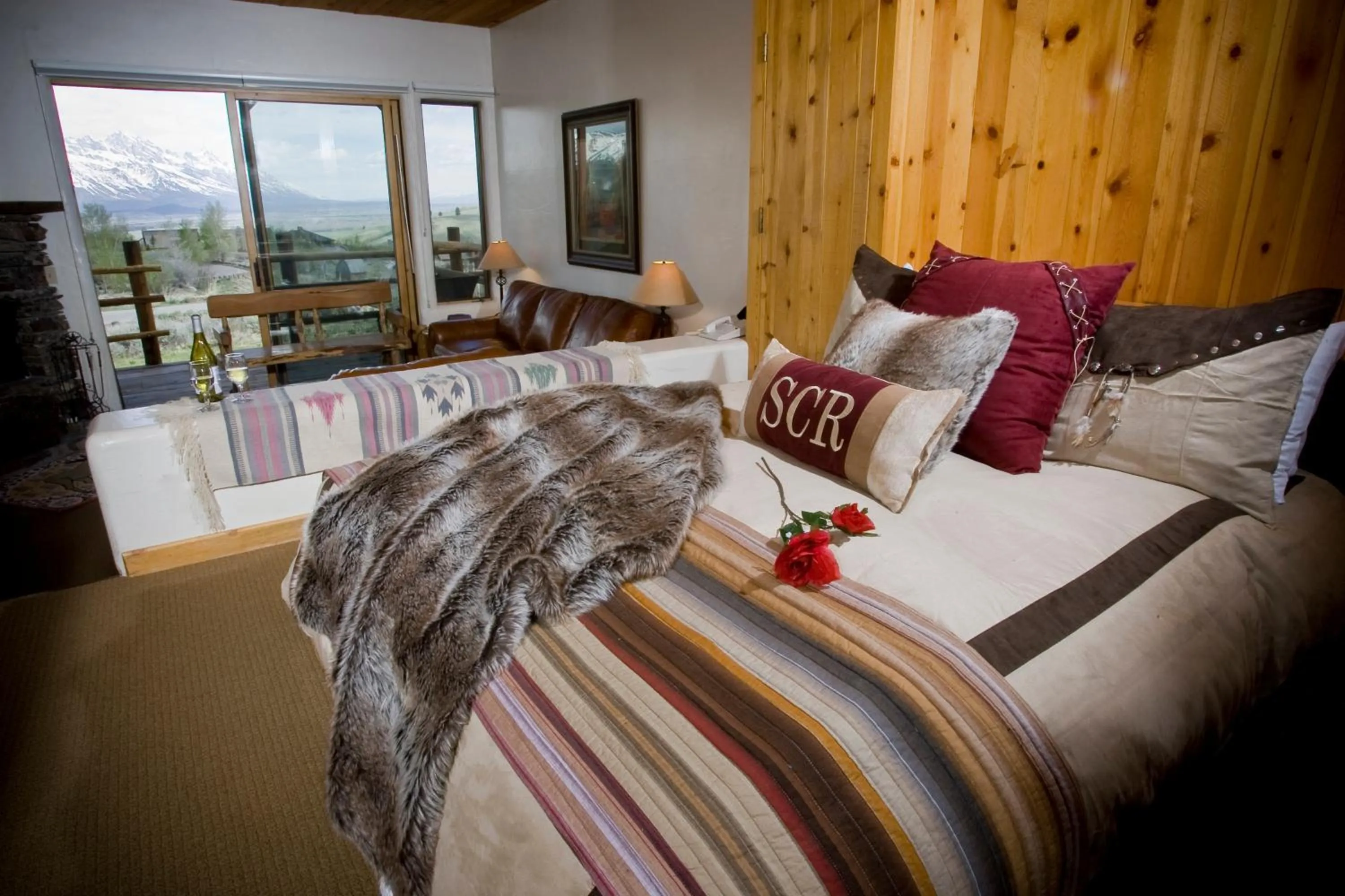 Decorative detail, Bed in Spring Creek Ranch