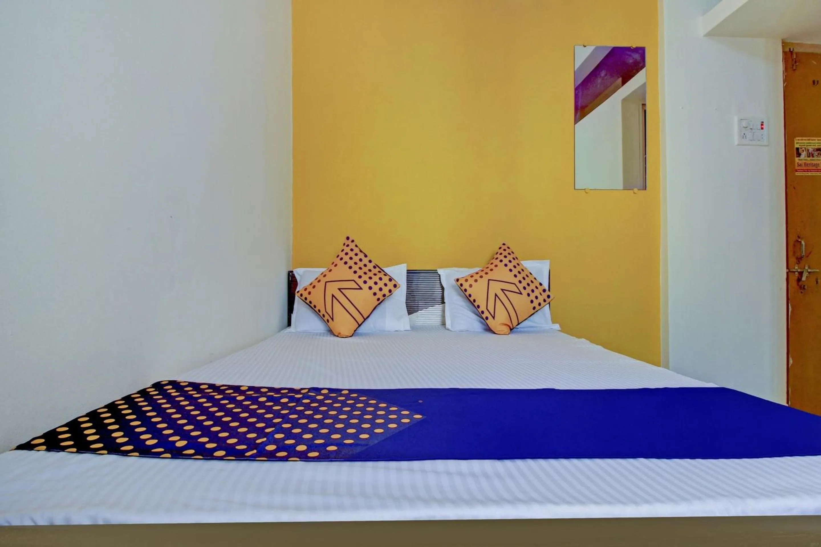 Bedroom in SPOT ON 63695 Hotel Sai Muskaan