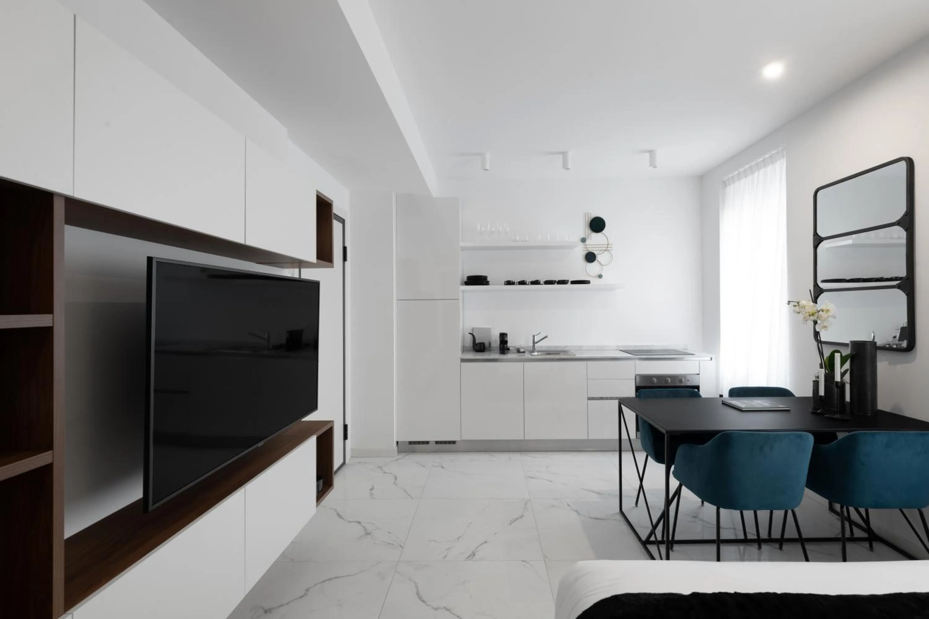 Kitchen or kitchenette in Aria Boutique Apartments Farneti