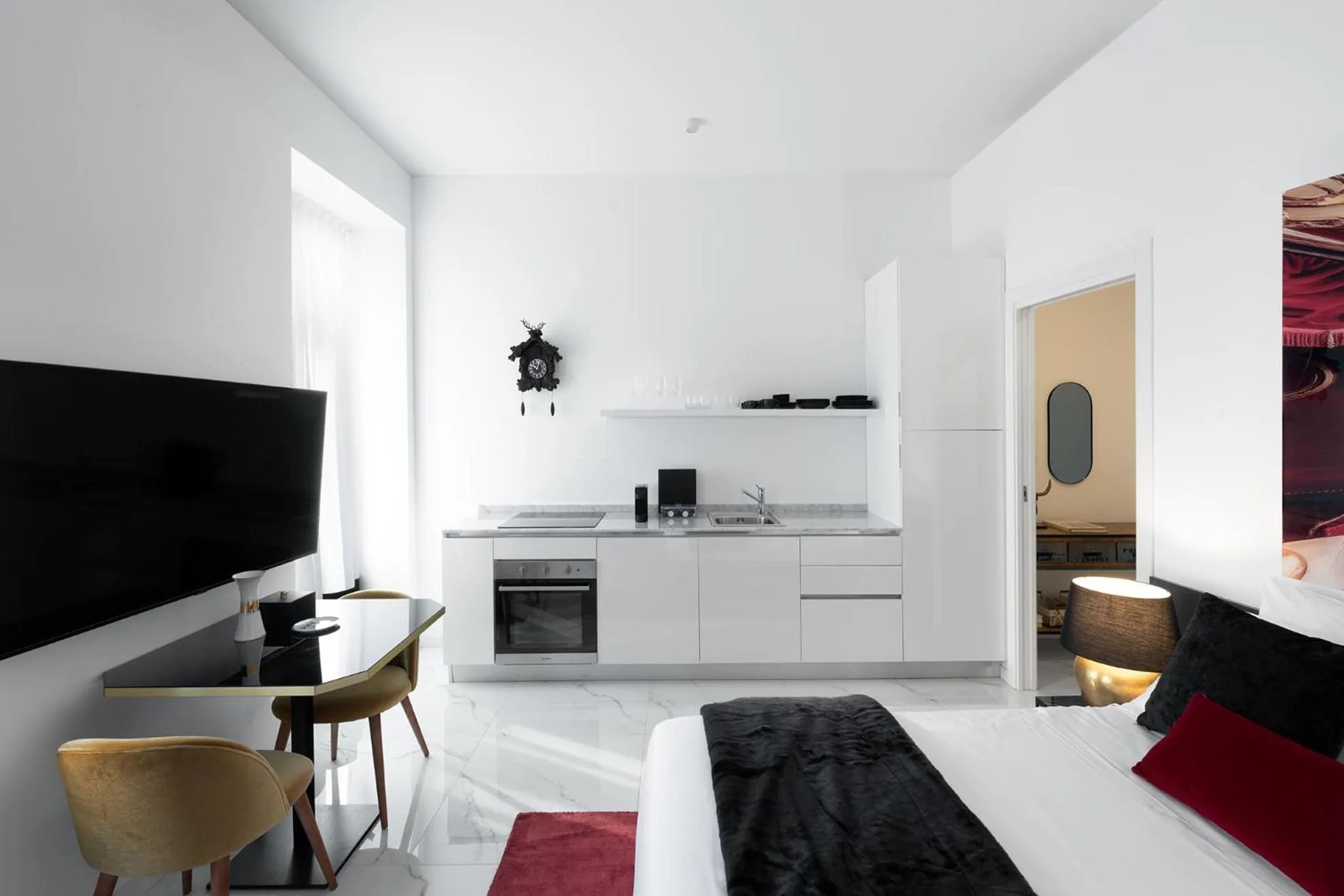 Kitchen or kitchenette in Aria Boutique Apartments Farneti