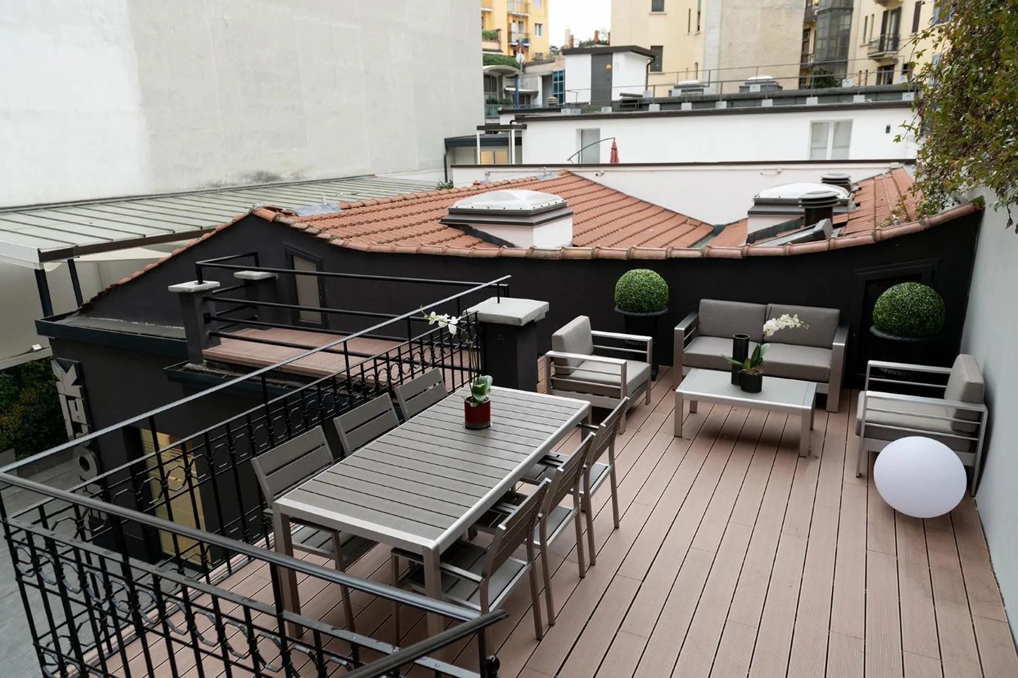 Balcony/Terrace in Aria Boutique Apartments Farneti