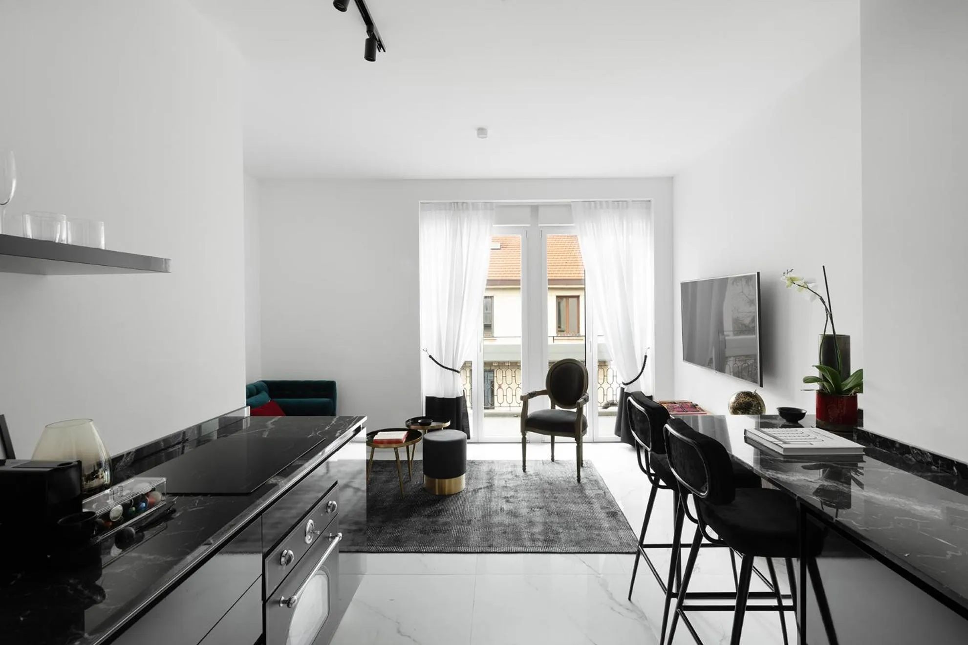 Seating area in Aria Boutique Apartments Farneti