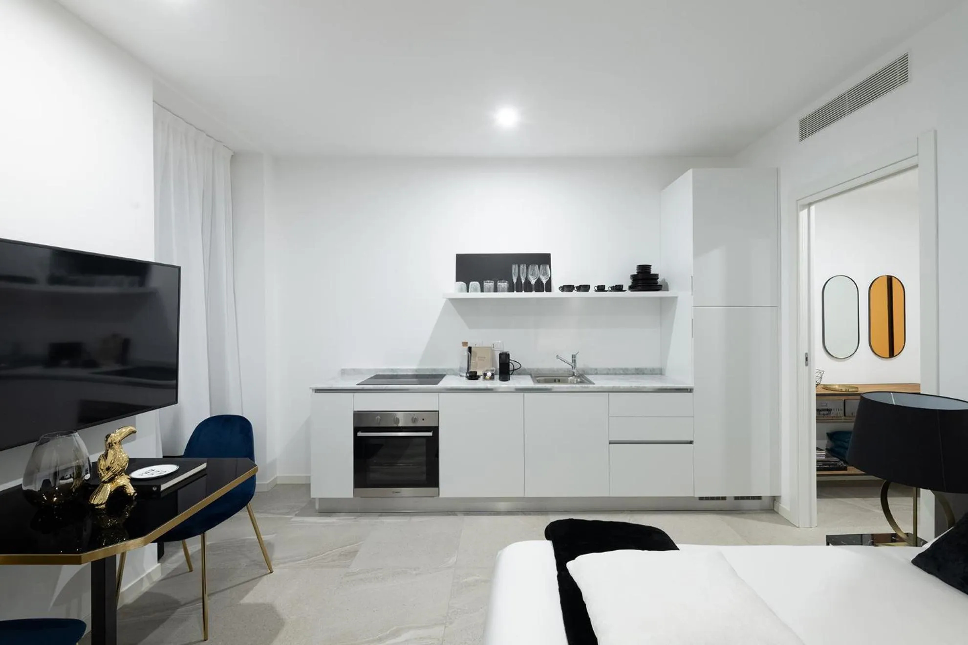 Kitchen or kitchenette in Aria Boutique Apartments Farneti