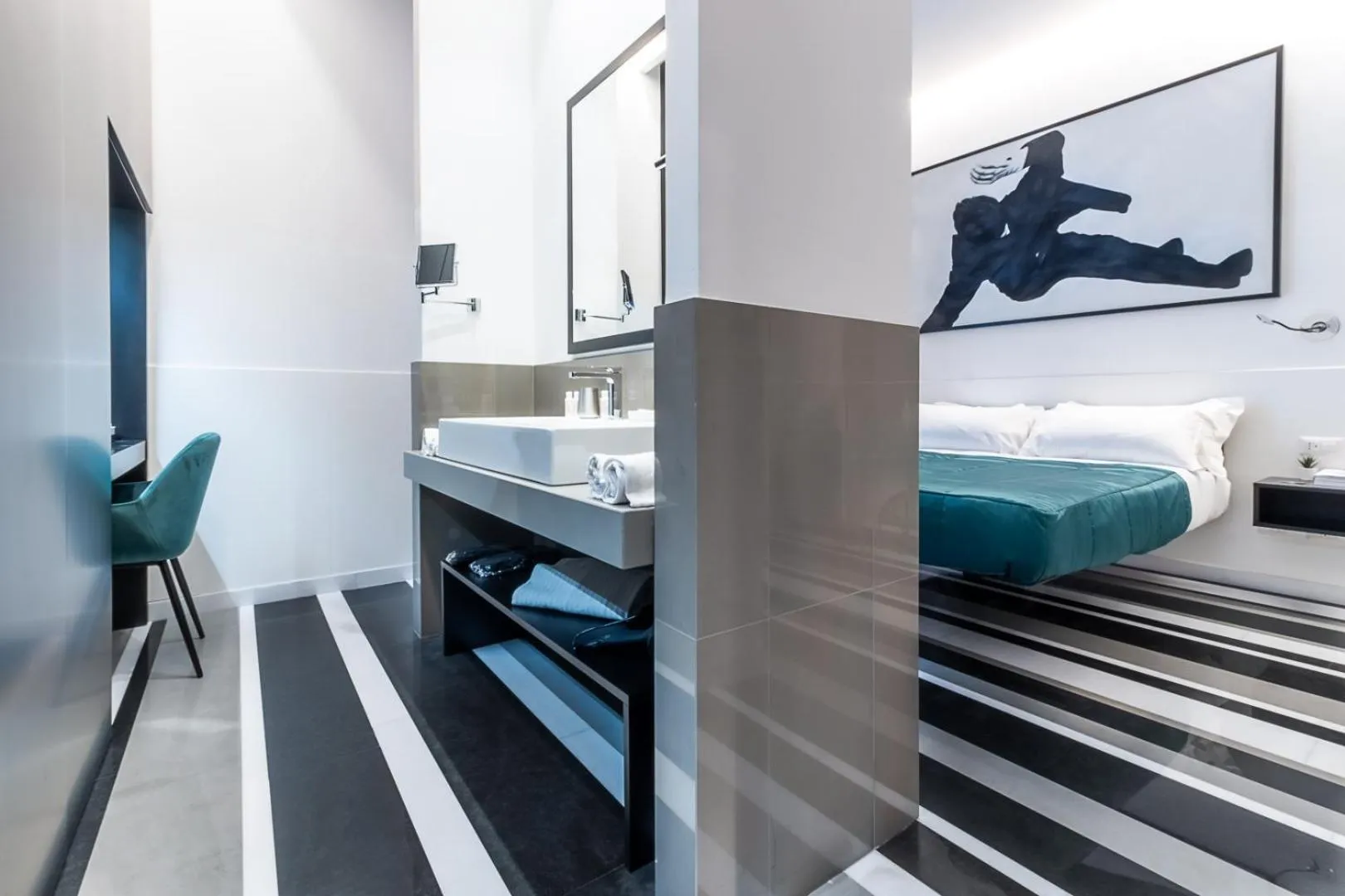 Bed in V-Accommodation IV Fontane