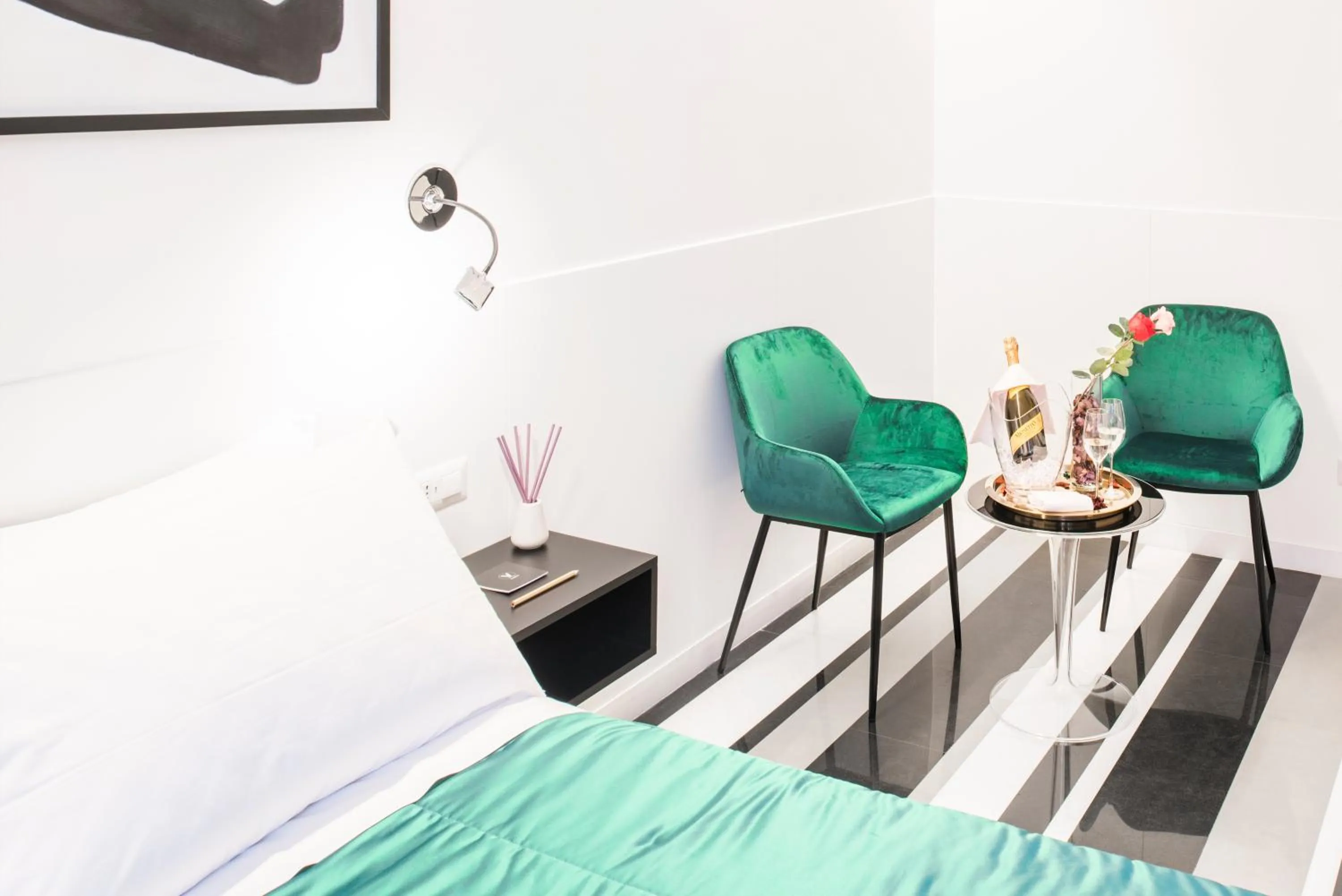 Living room, Bed in V-Accommodation IV Fontane