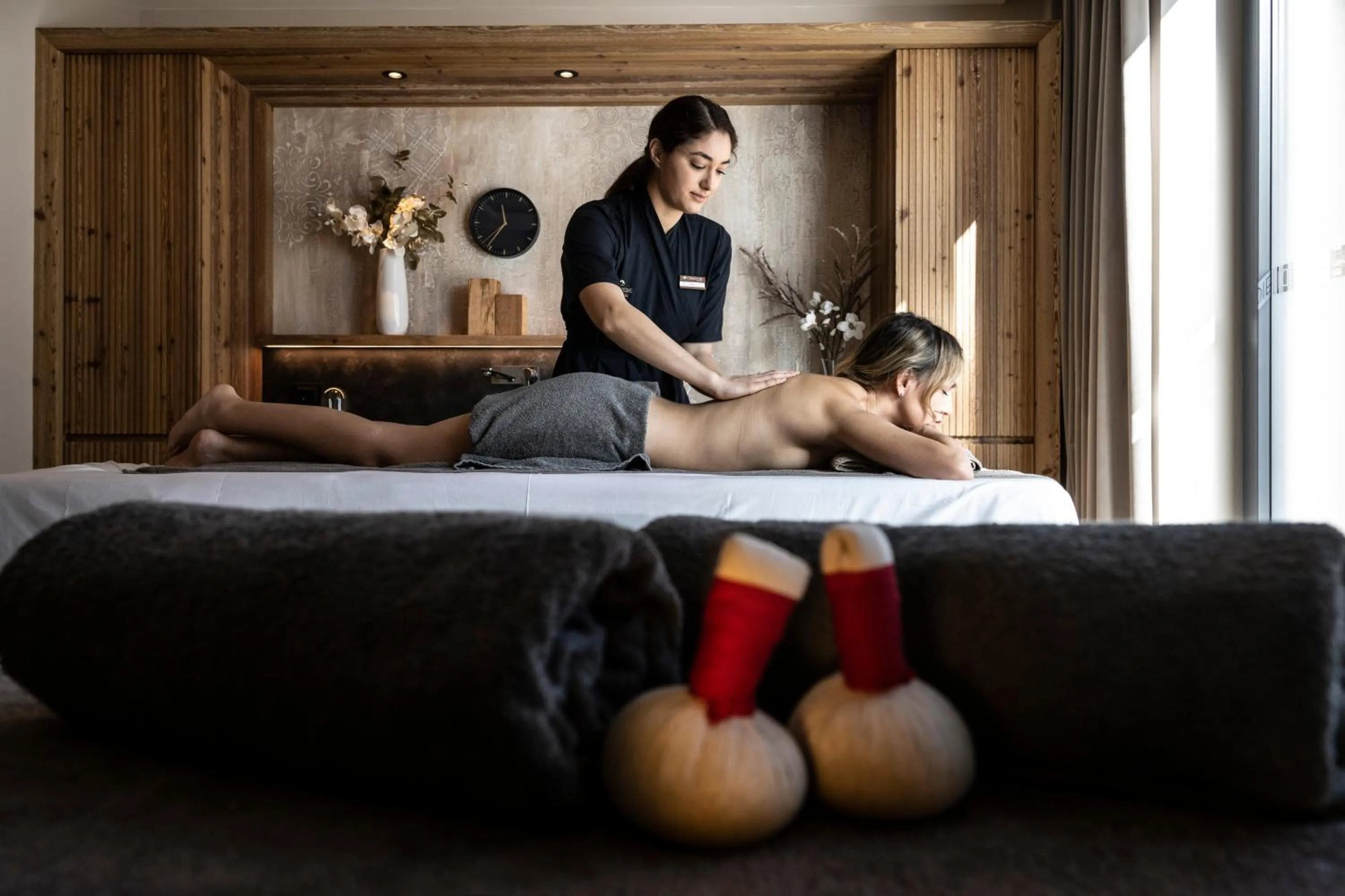 Massage in Ciampedie Luxury Alpine Spa Hotel