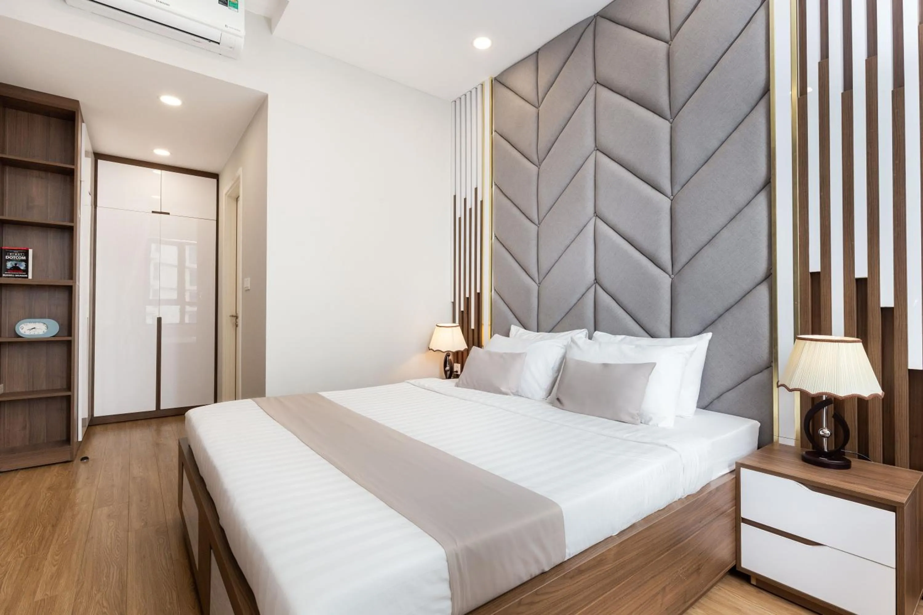 Bedroom, Bed in Blue Fingers Masteri An Phu