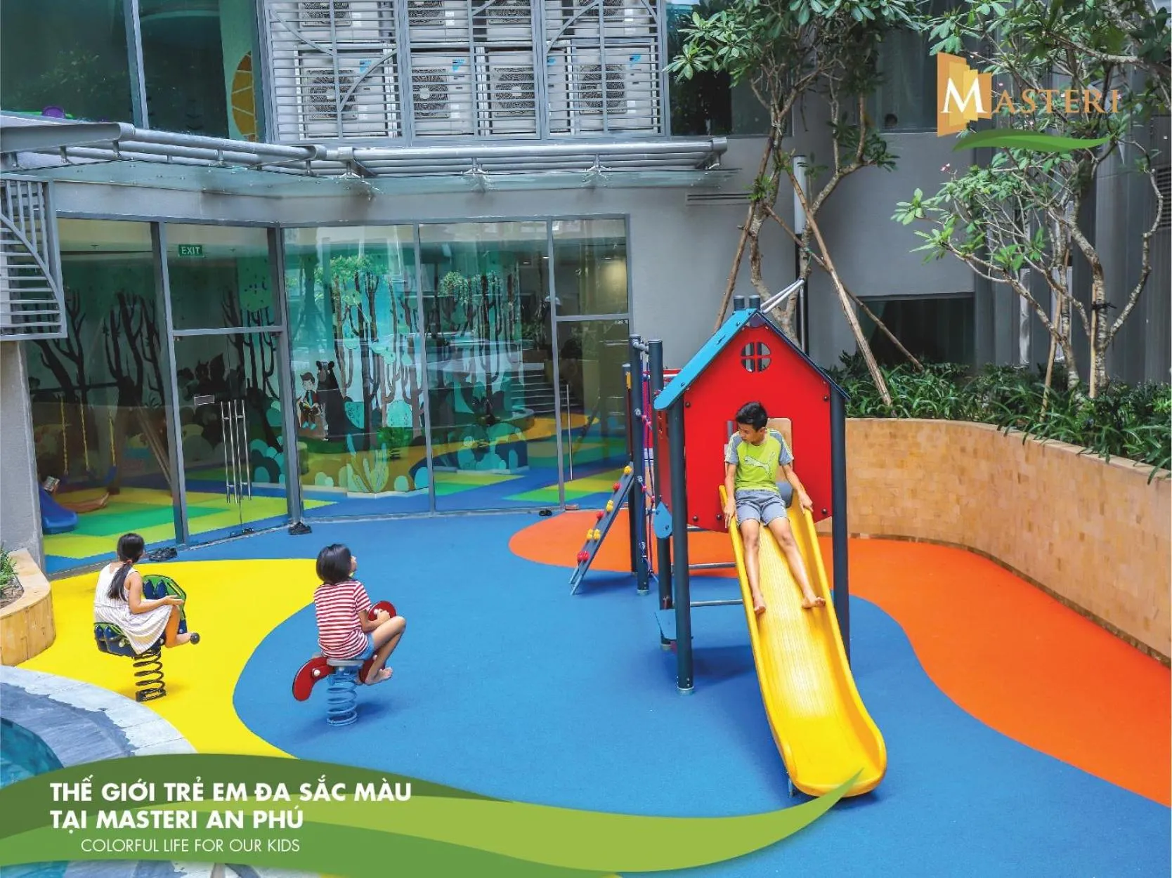 Children play ground in Blue Fingers Masteri An Phu