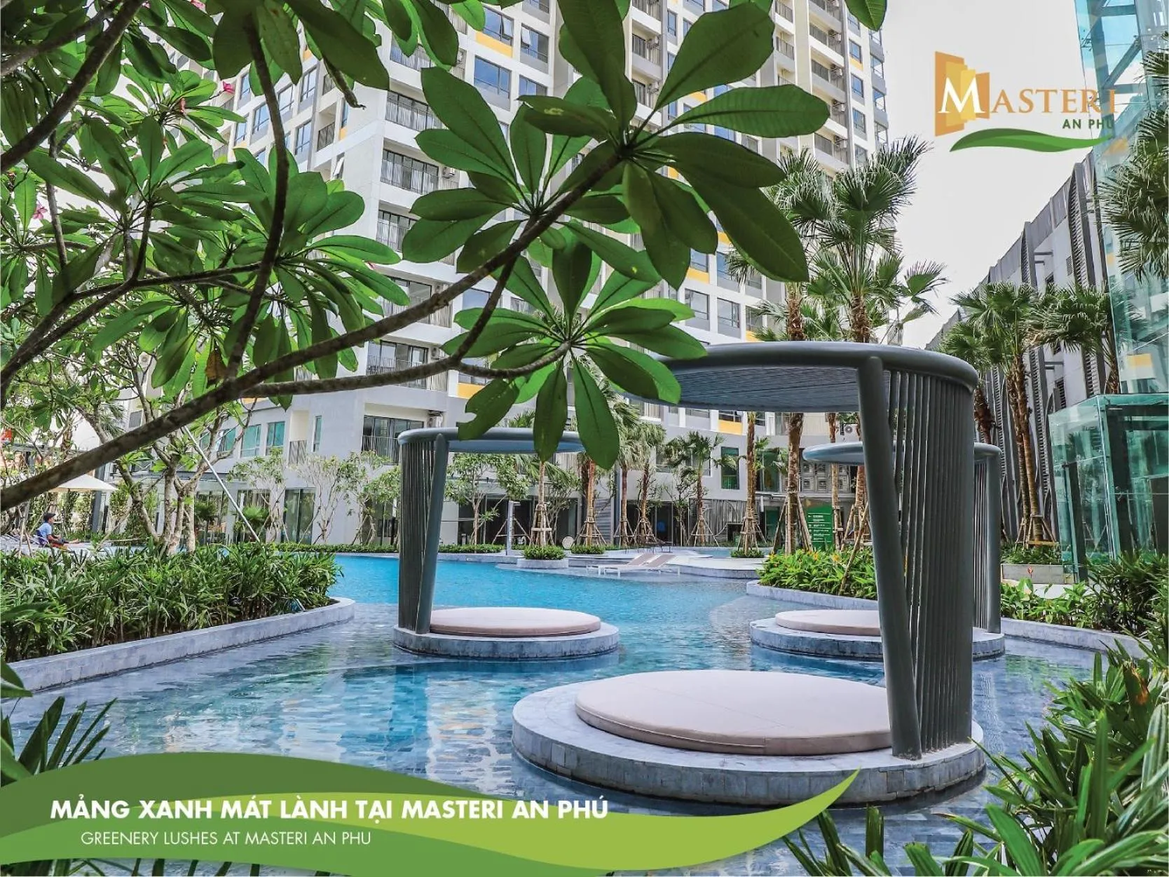 Swimming pool in Blue Fingers Masteri An Phu