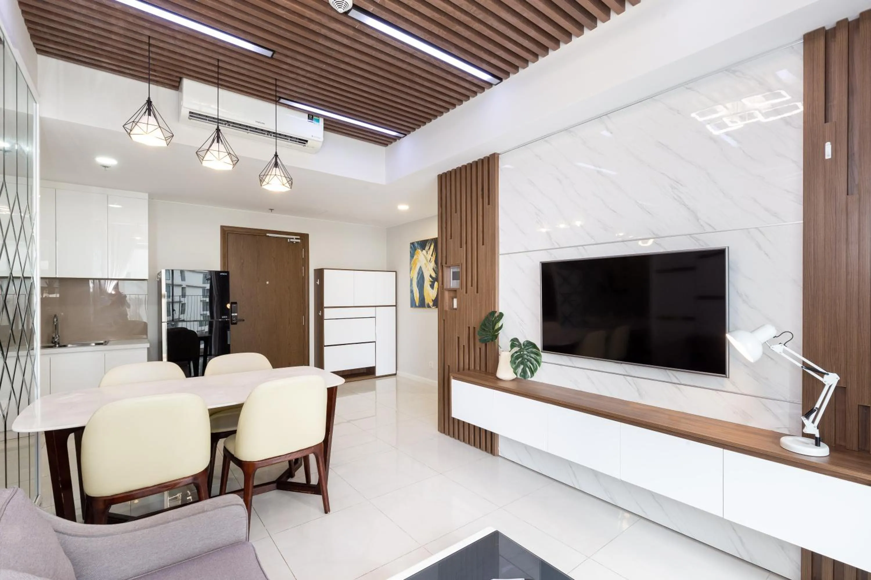Living room in Blue Fingers Masteri An Phu