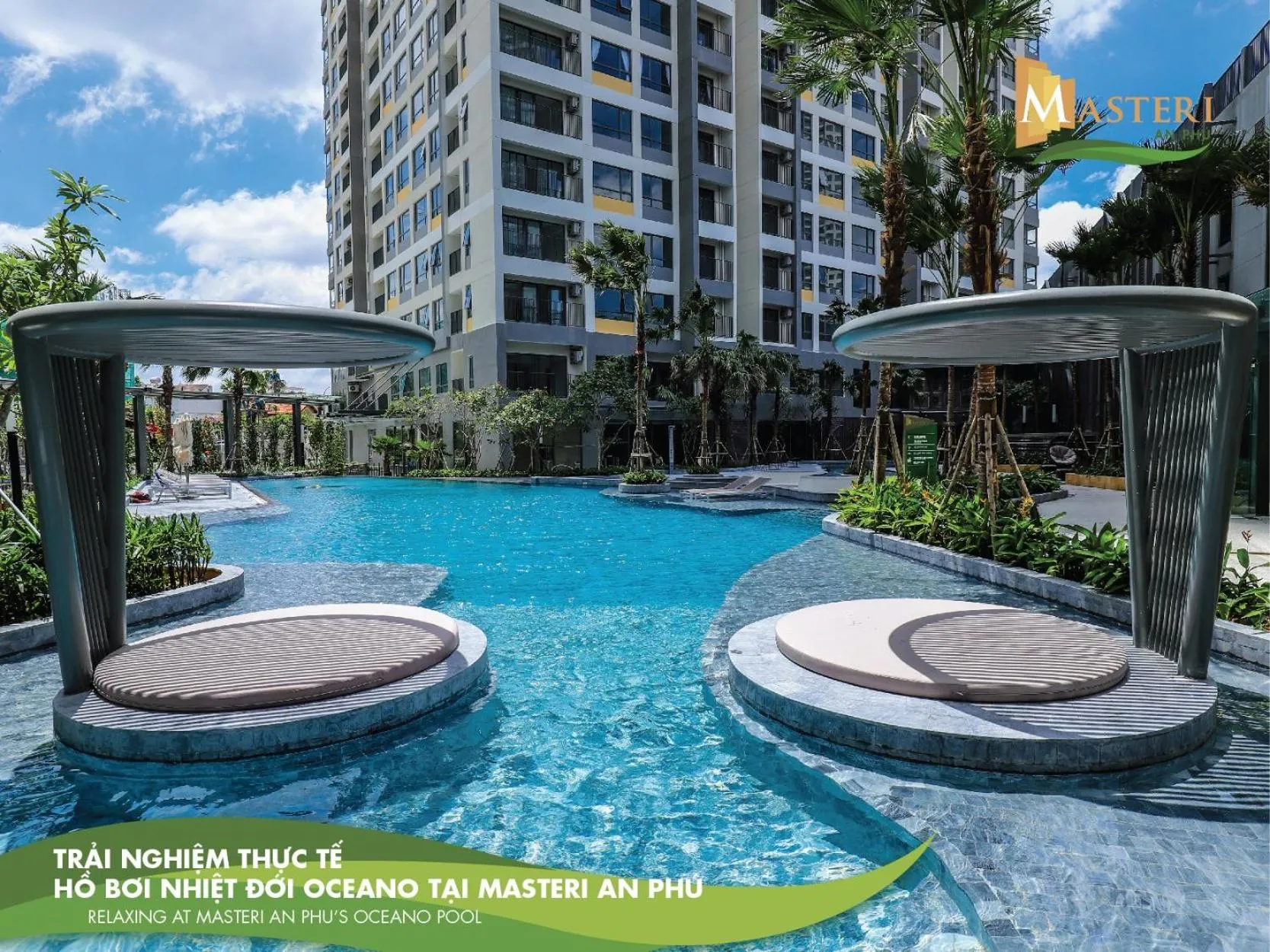 Swimming pool in Blue Fingers Masteri An Phu
