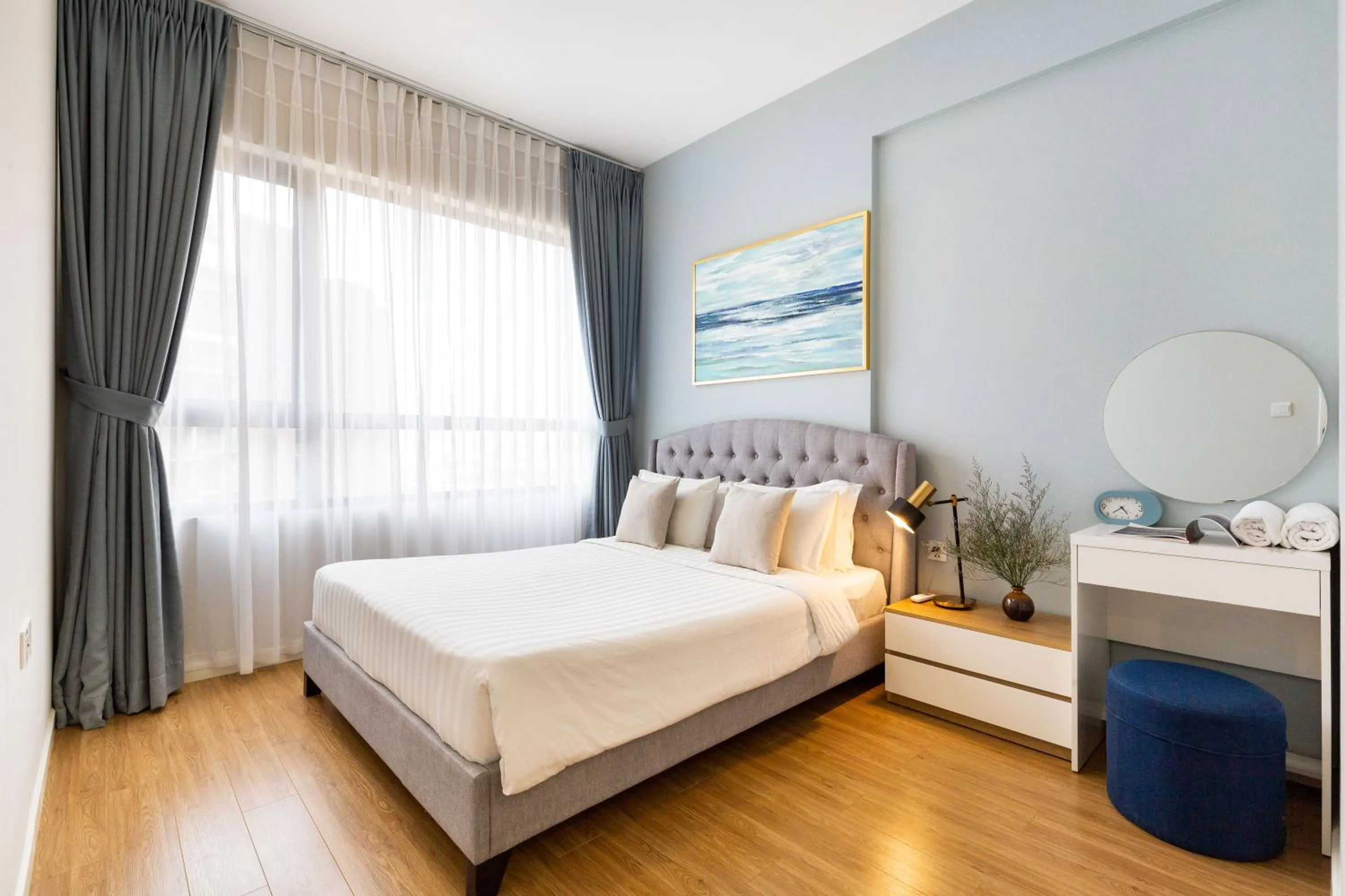 Bed in Blue Fingers Masteri An Phu