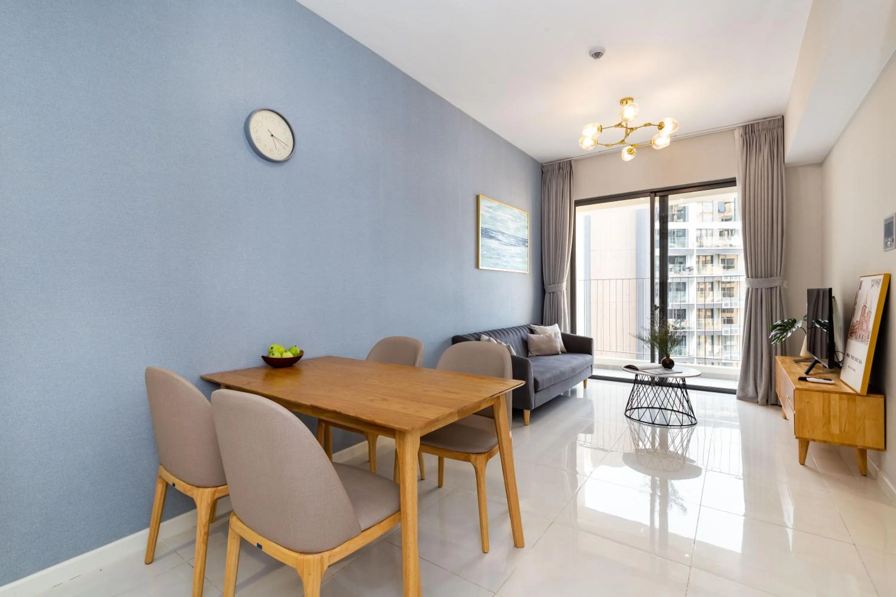 Living room in Blue Fingers Masteri An Phu