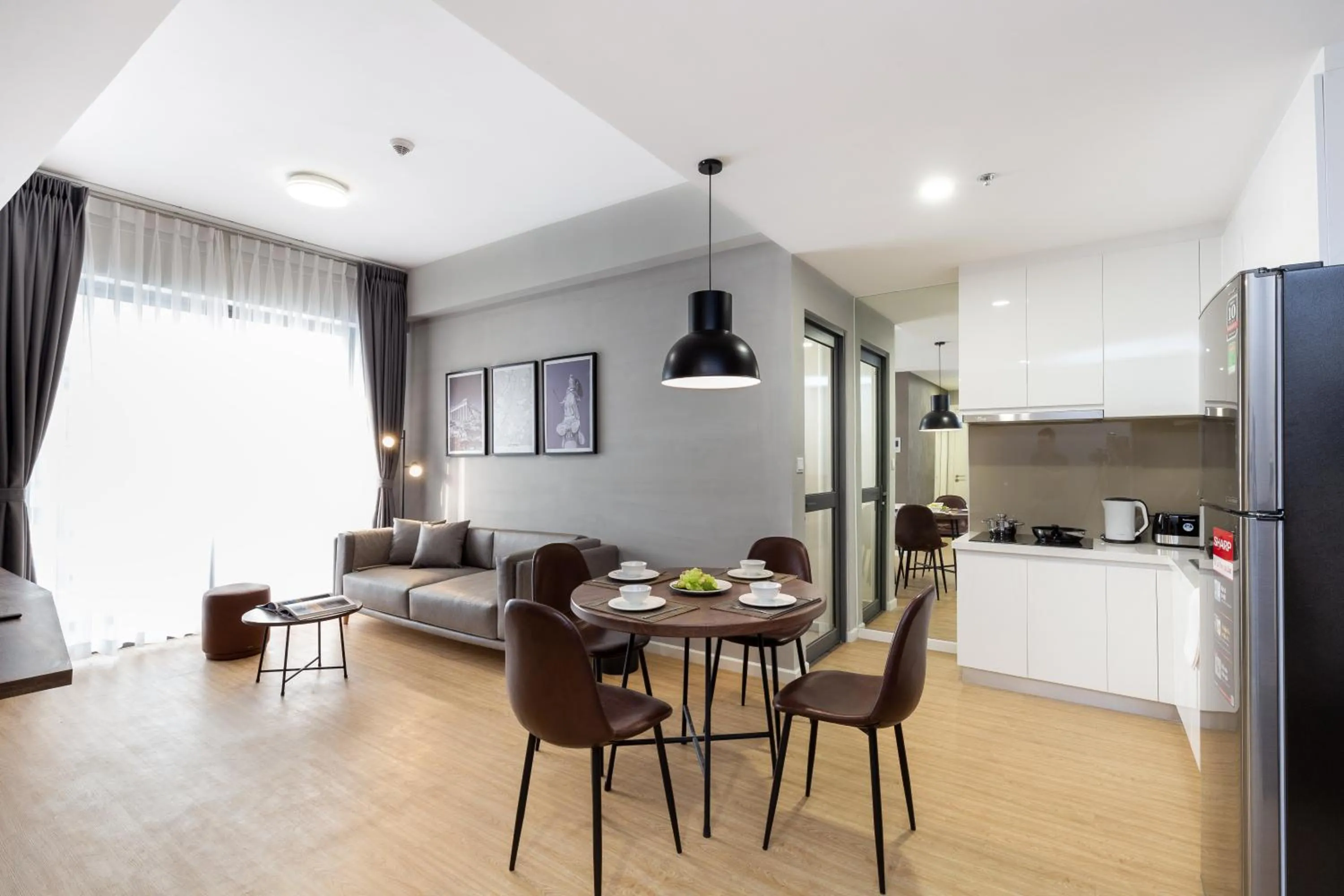 Kitchen or kitchenette in Blue Fingers Masteri An Phu