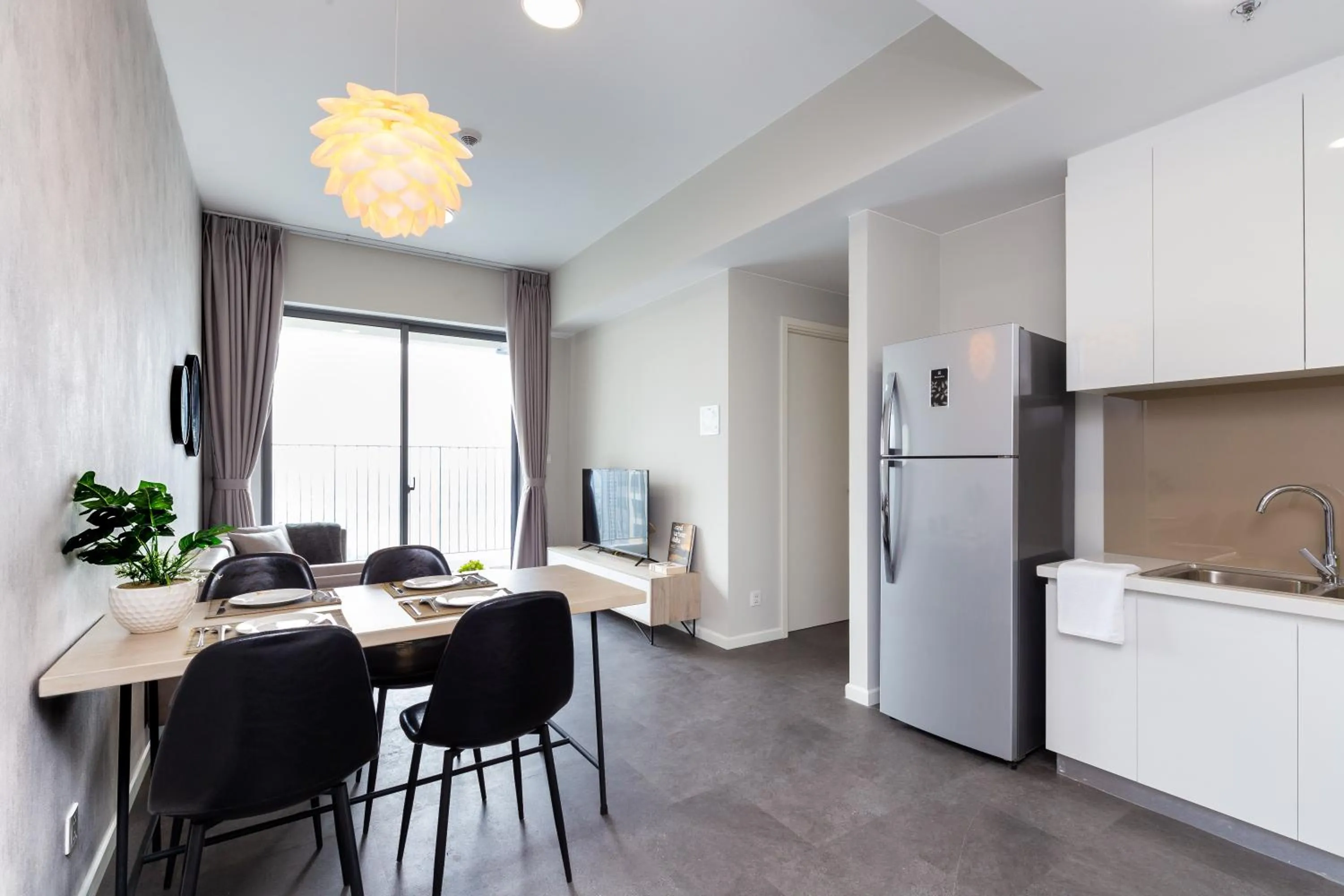 Kitchen or kitchenette in Blue Fingers Masteri An Phu