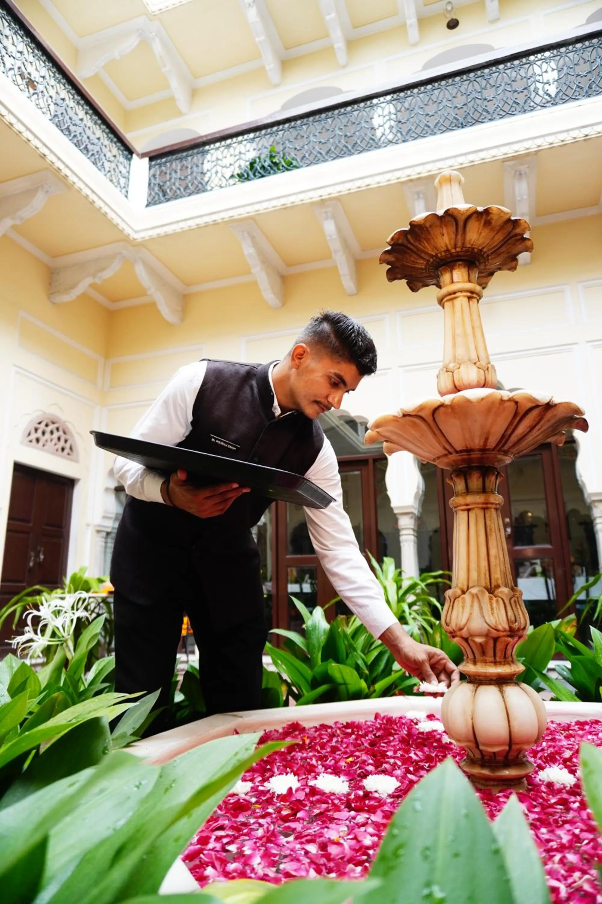 Inner courtyard view in Khandela Haveli - a Boutique Heritage Hotel