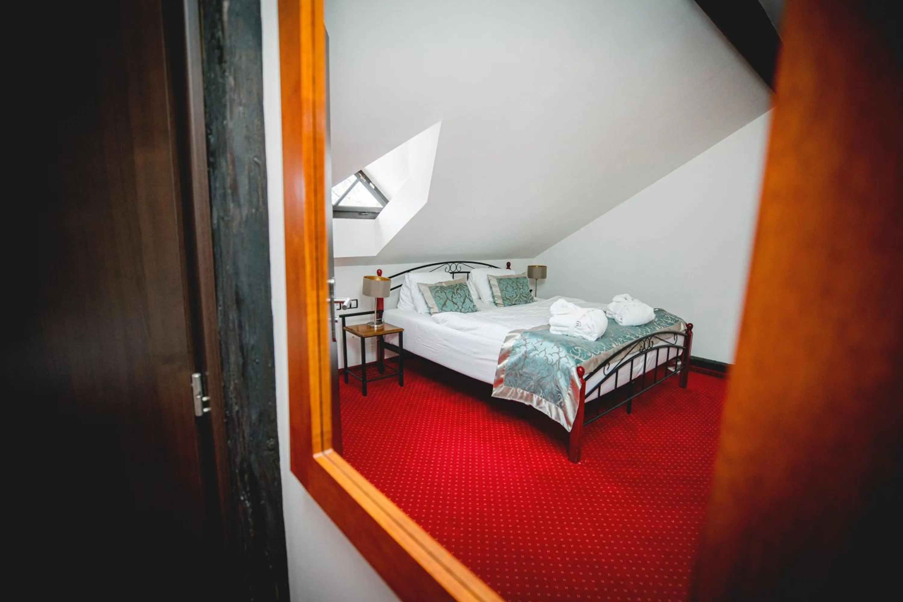 Bed in Zámek Wichterle - Hotel a pivní lázně