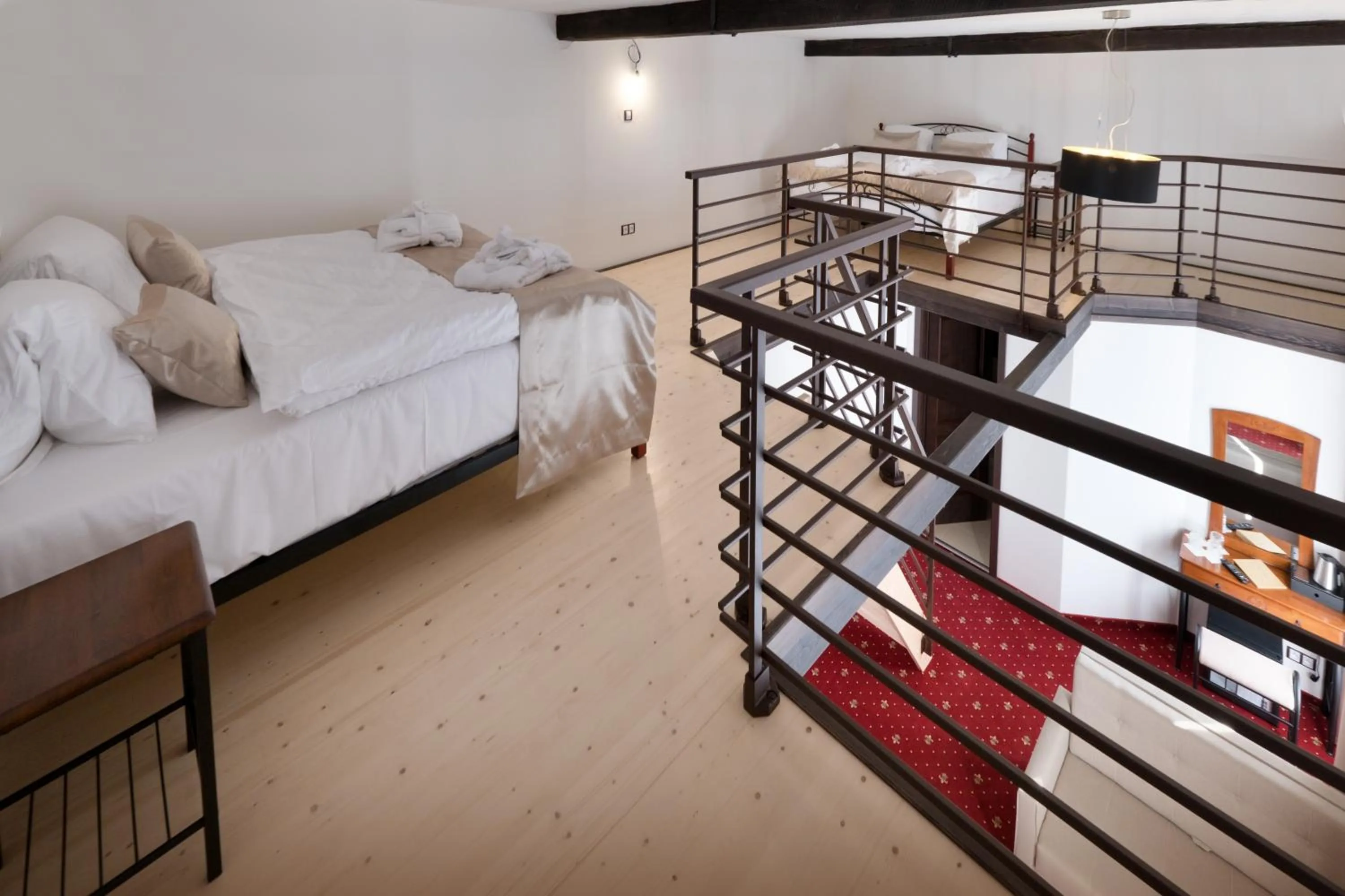 Bed in Zámek Wichterle - Hotel a pivní lázně