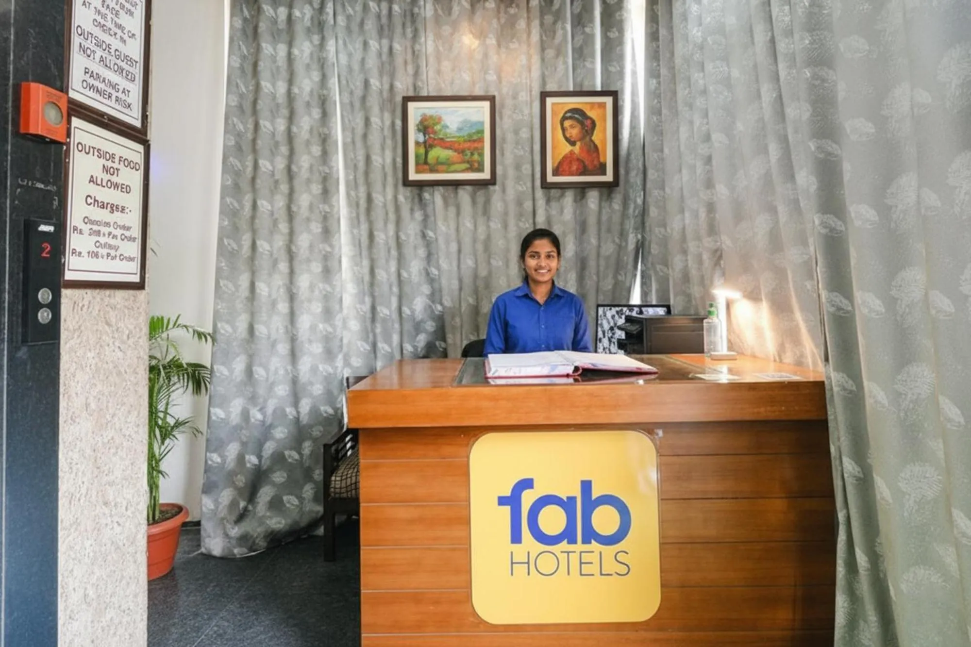 Lobby or reception in FabHotel Gazelle Inn