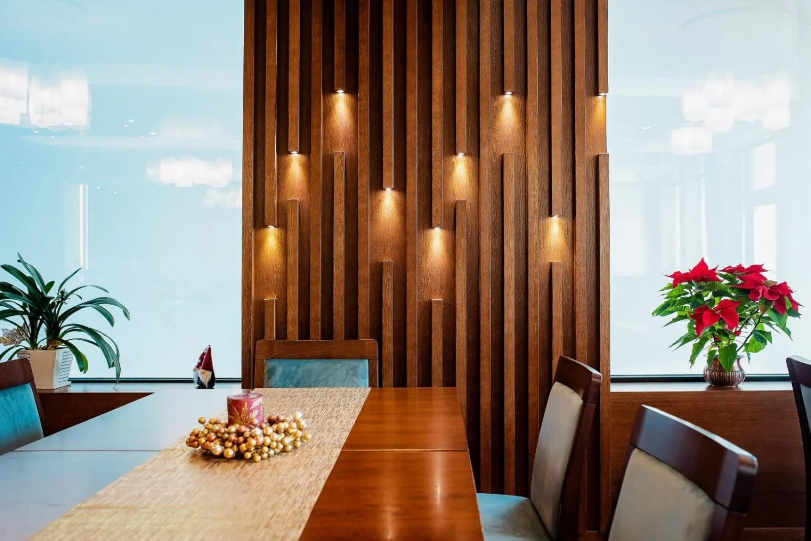 Dining area in Hotel Buchenland