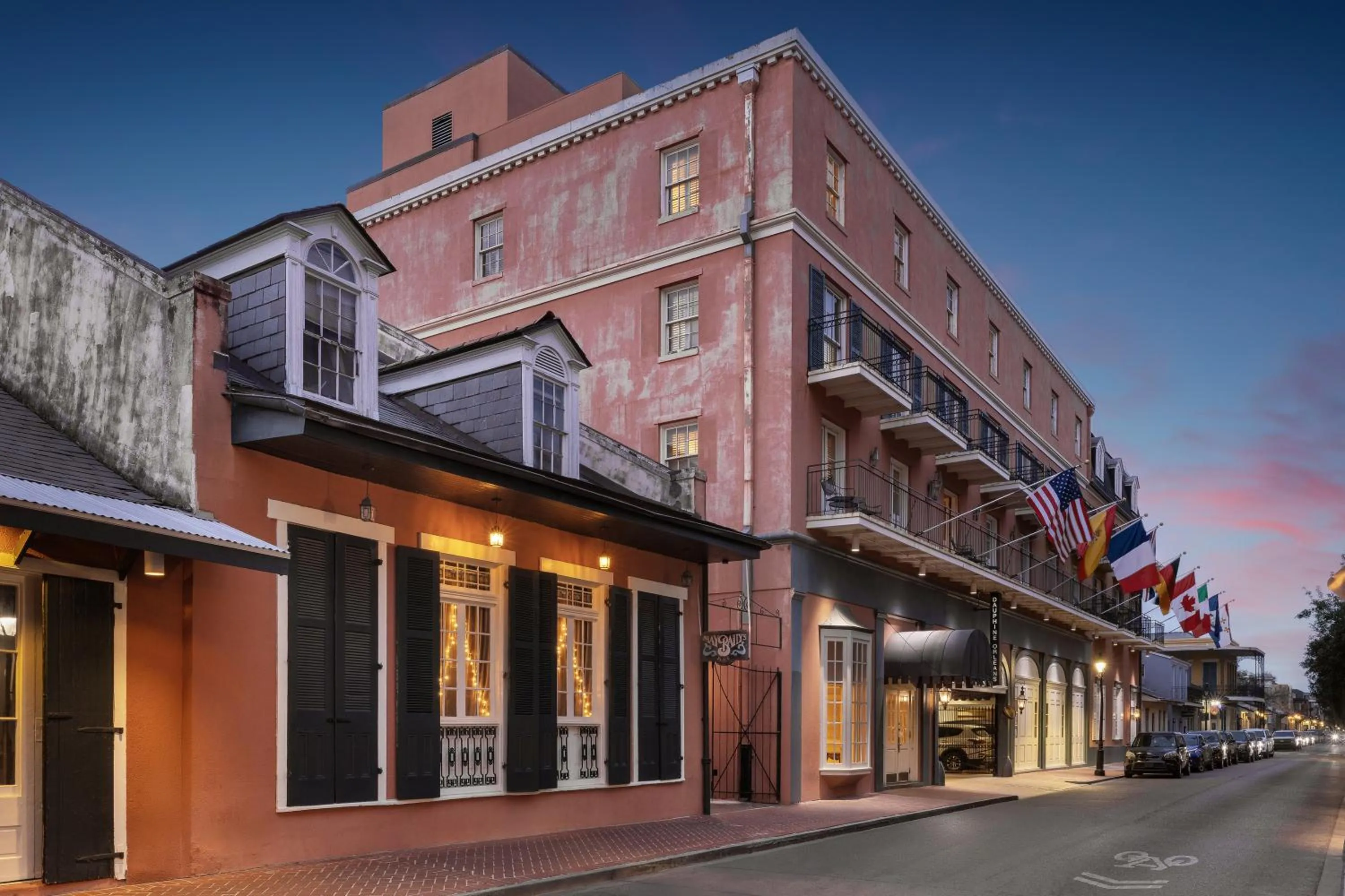 Property building in Dauphine Orleans Hotel
